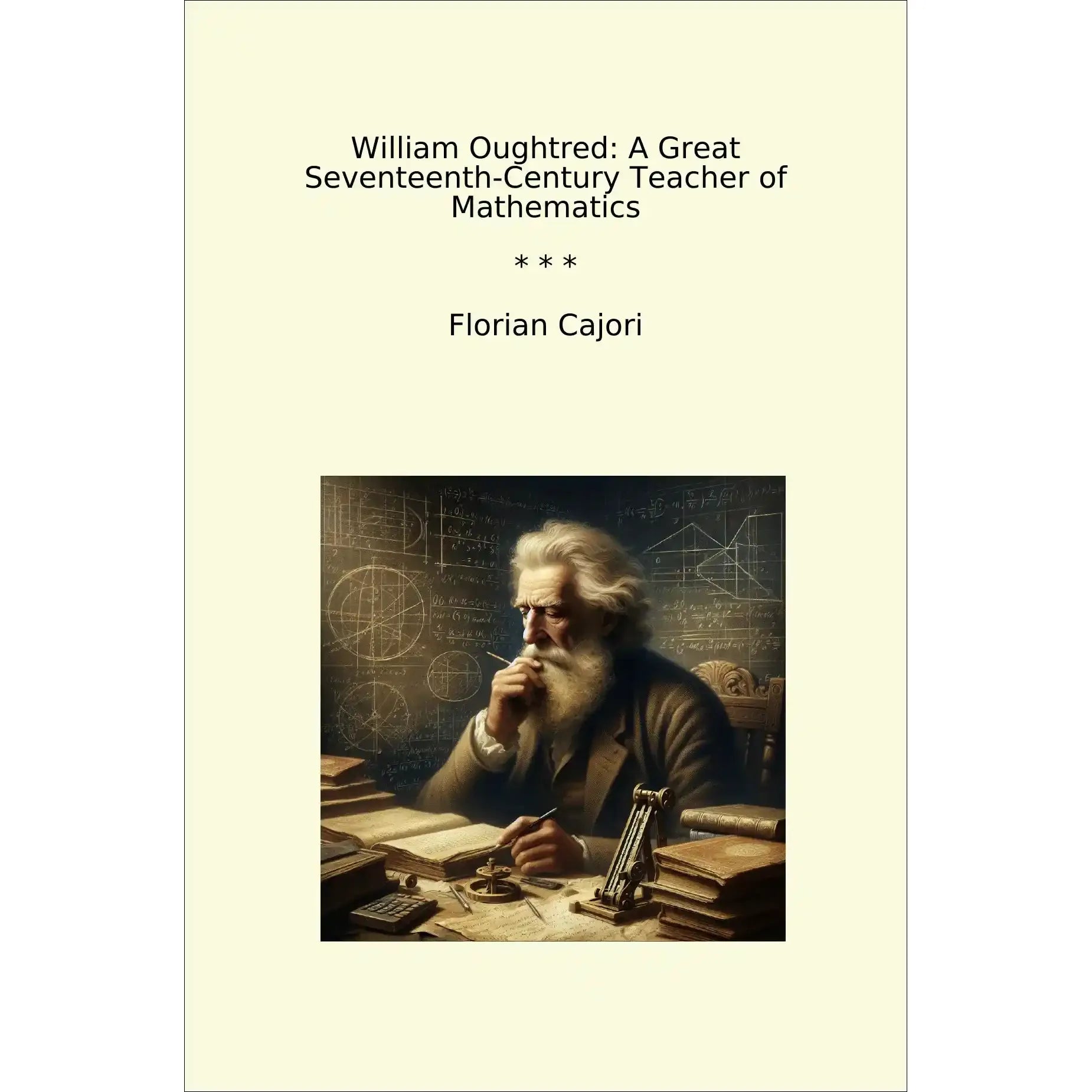 Book cover William Oughtred: A Great Seventeenth-Century Teacher of Mathematics