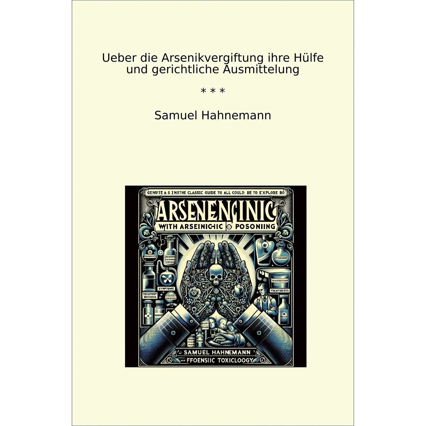 Book cover Ueber die Arsenikvergiftung ihre Hülfe und gerichtliche Ausmittelung