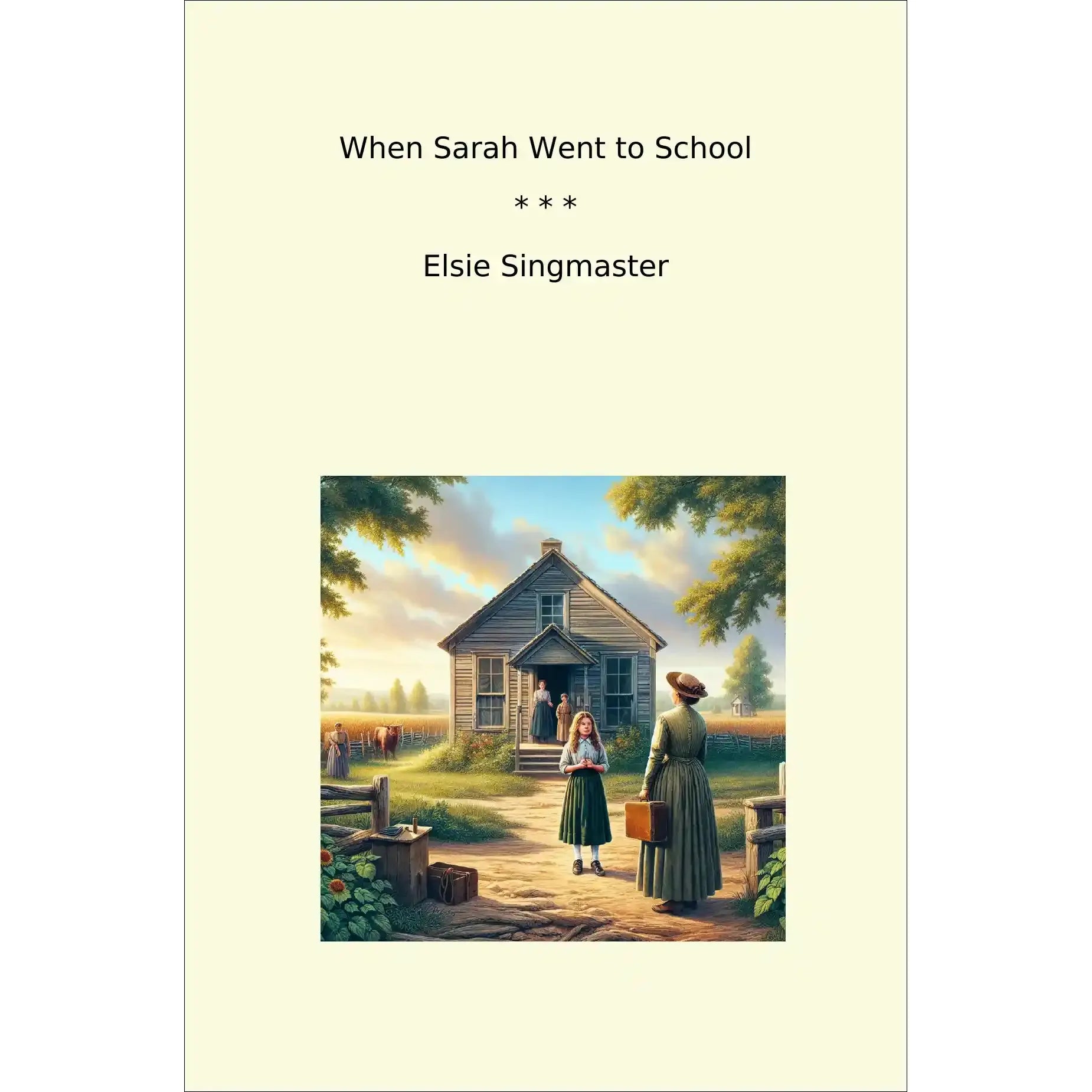 Book cover When Sarah Went to School