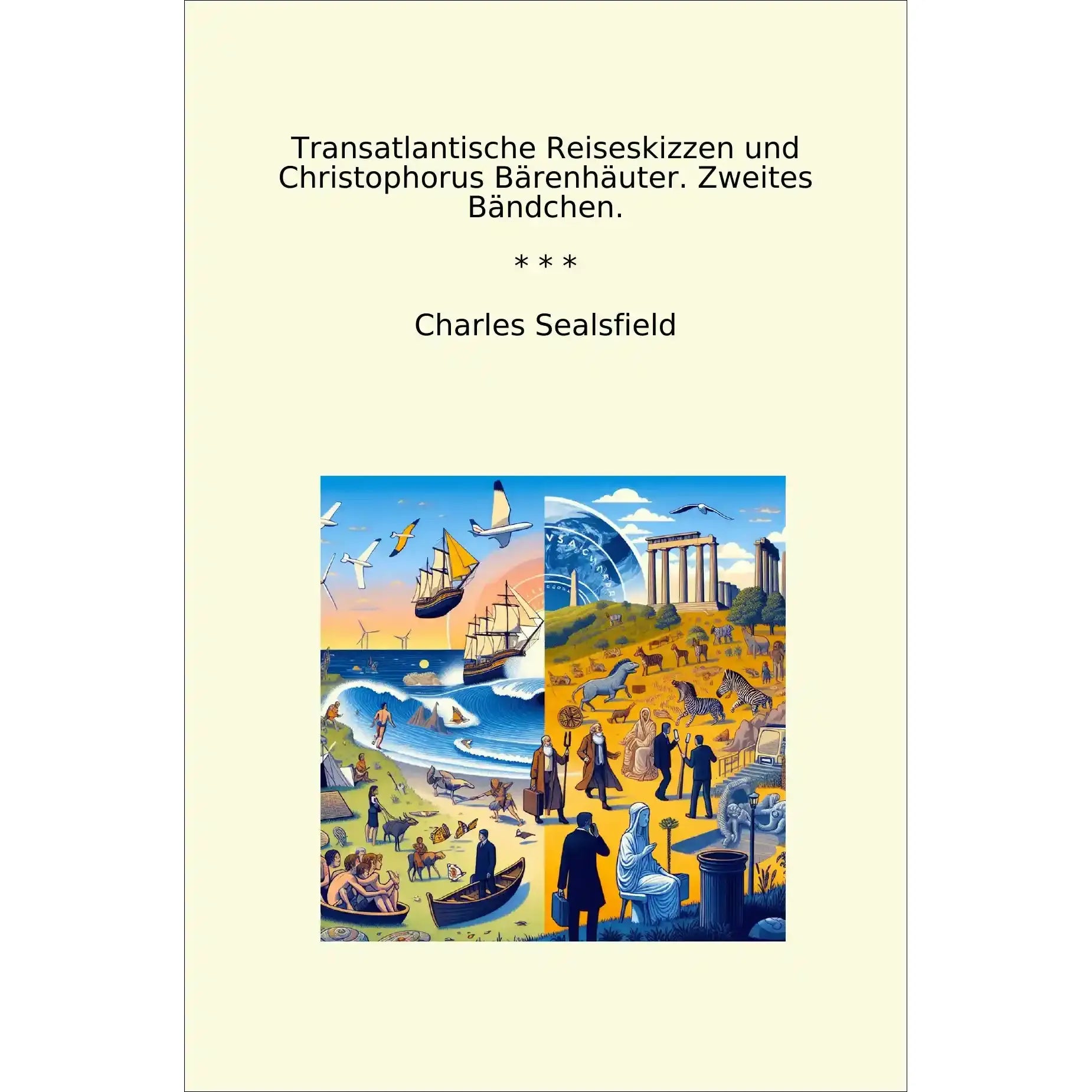 Book cover Transatlantische Reiseskizzen und Christophorus Bärenhäuter. Zweites Bändchen.