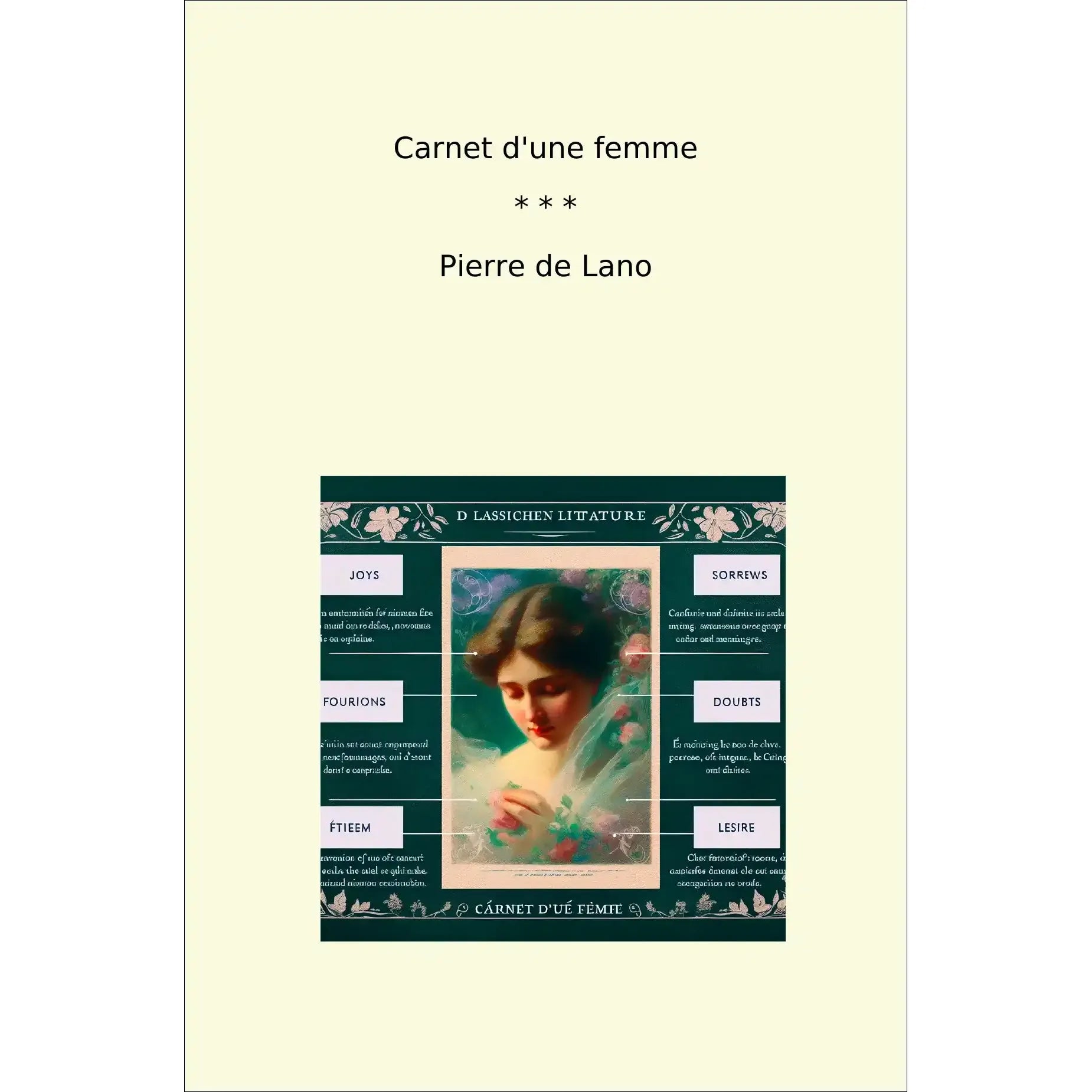 Book cover Carnet d'une femme