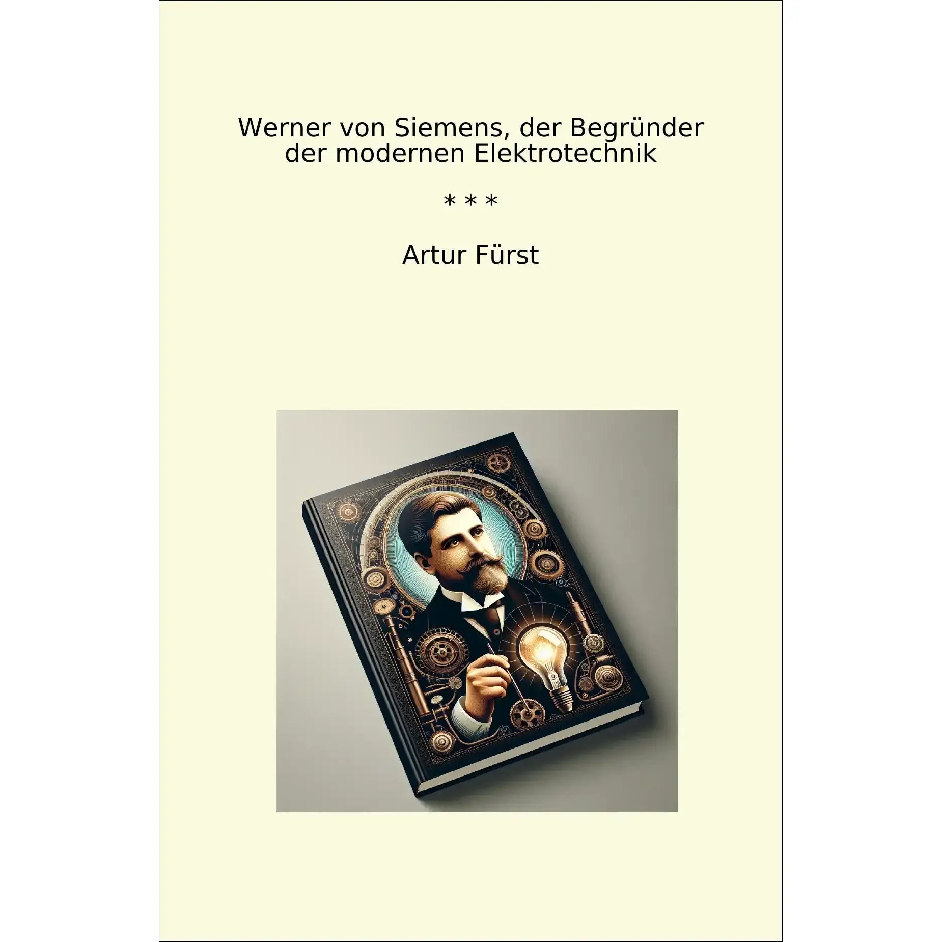 Book cover Werner von Siemens, der Begründer der modernen Elektrotechnik