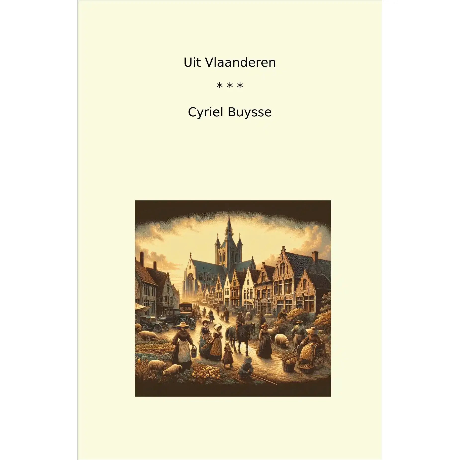 Book cover Uit Vlaanderen