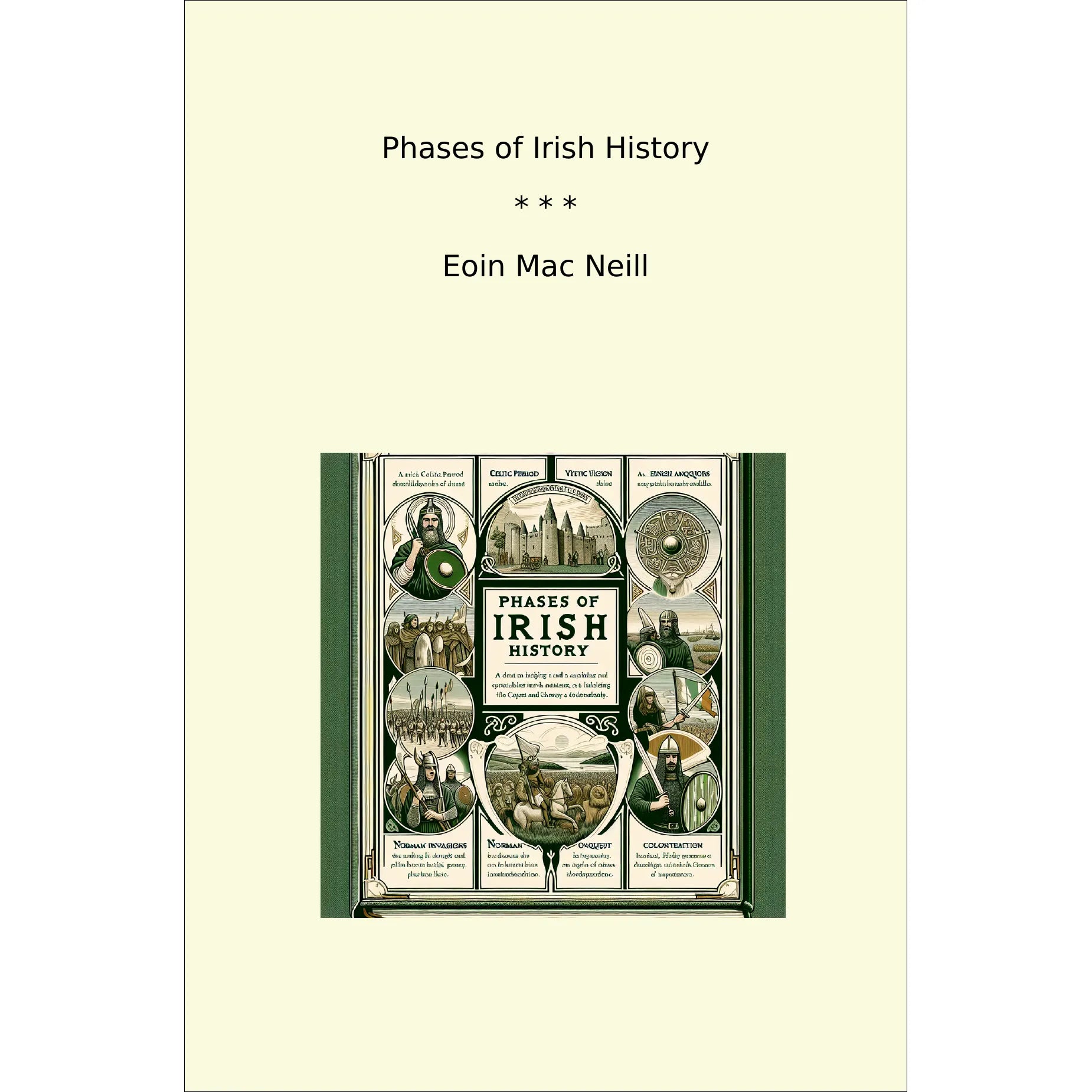 Book cover Phases of Irish History