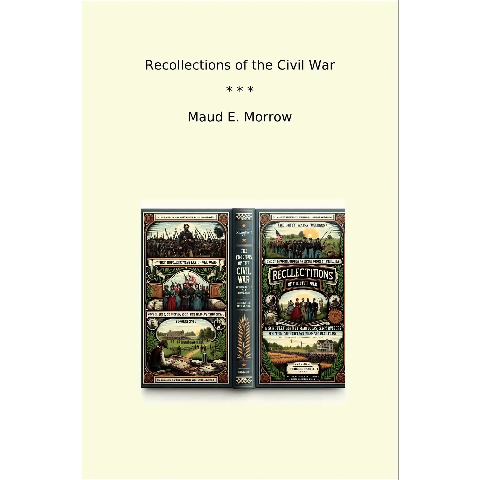 Book cover Recollections of the Civil War