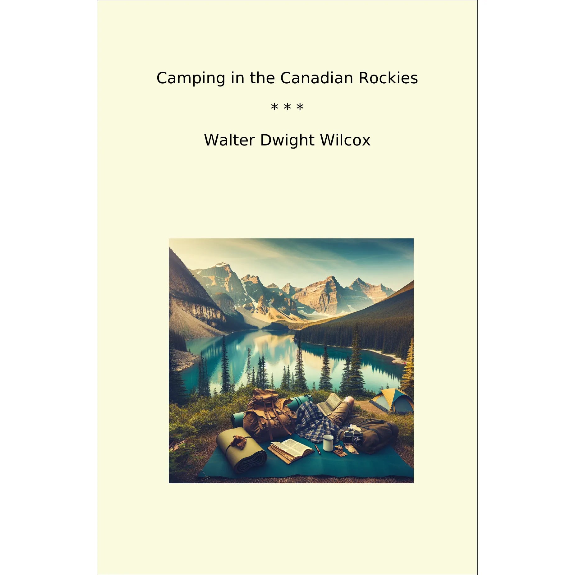 Book cover Camping in the Canadian Rockies