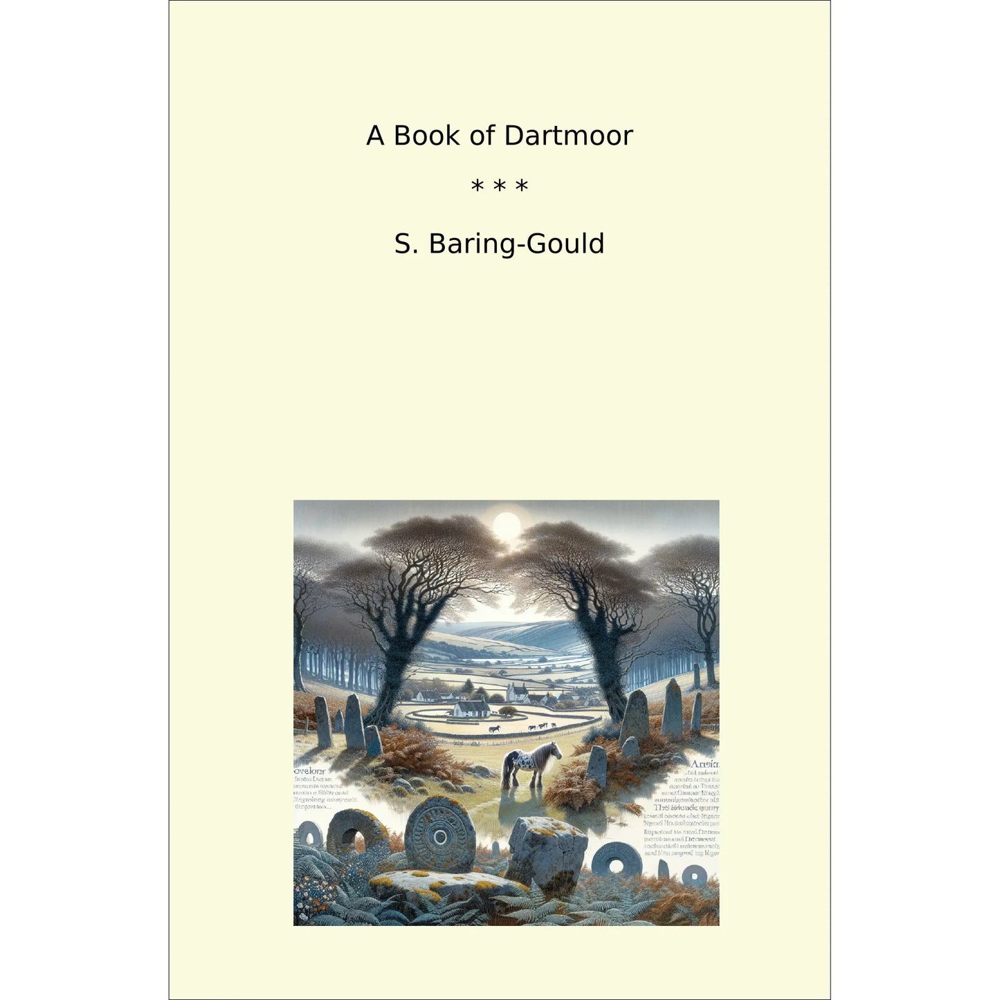 Book cover A Book of Dartmoor