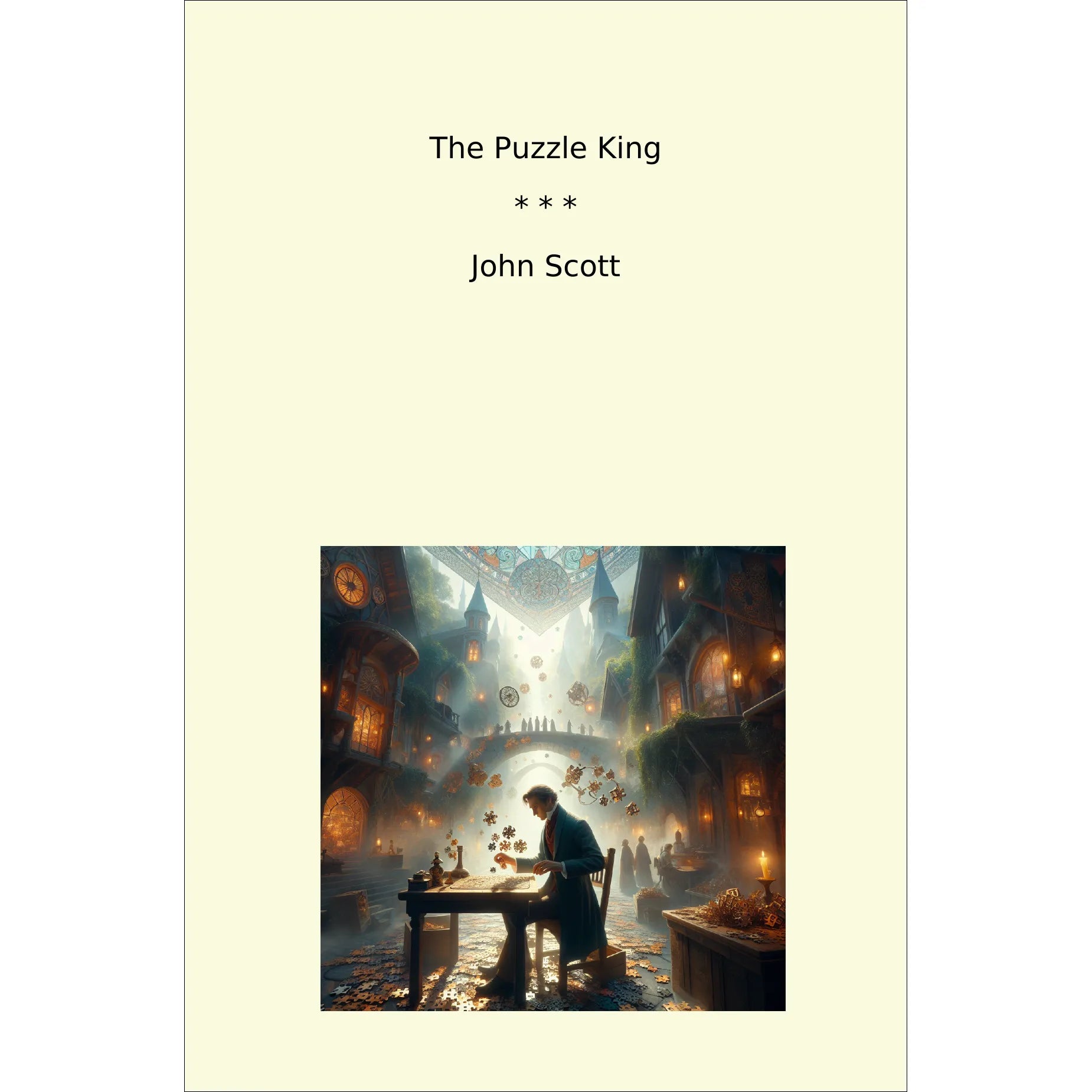 Book cover The Puzzle King