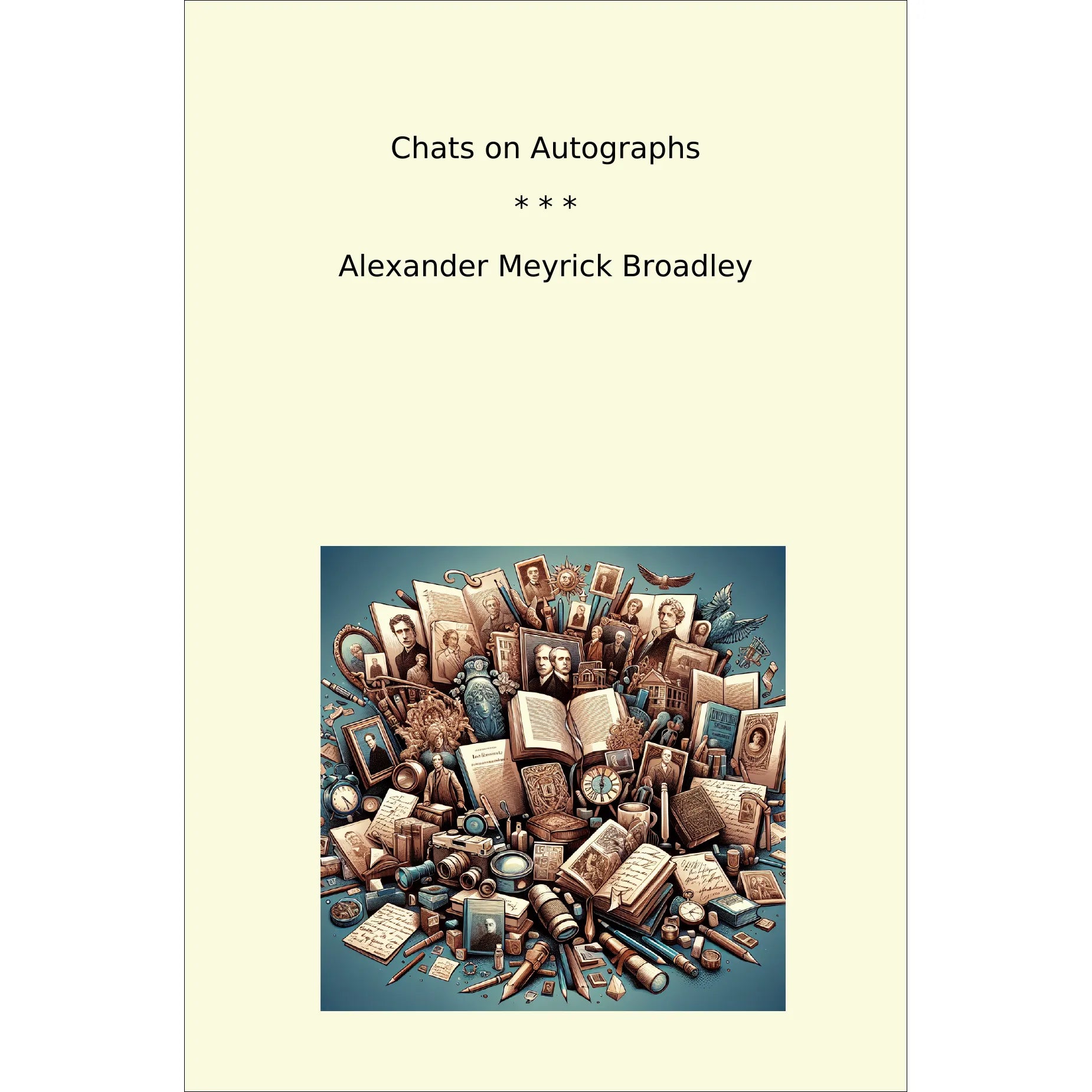 Book cover Chats on Autographs