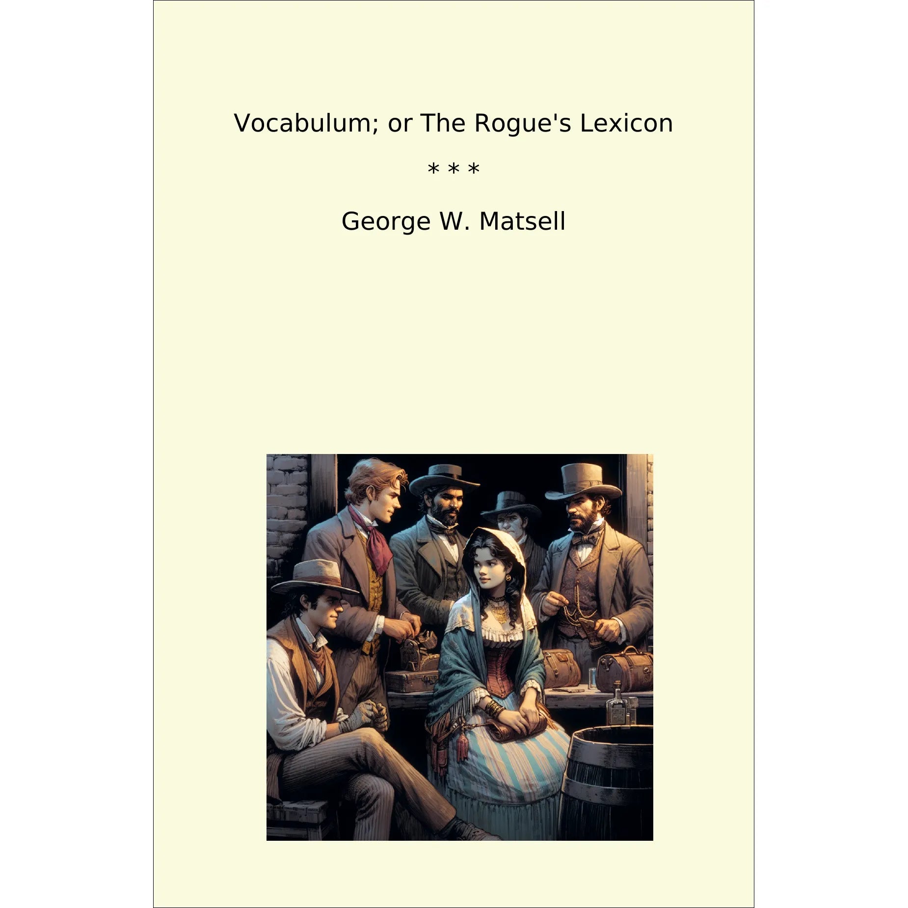 Book cover Vocabulum; or The Rogue's Lexicon