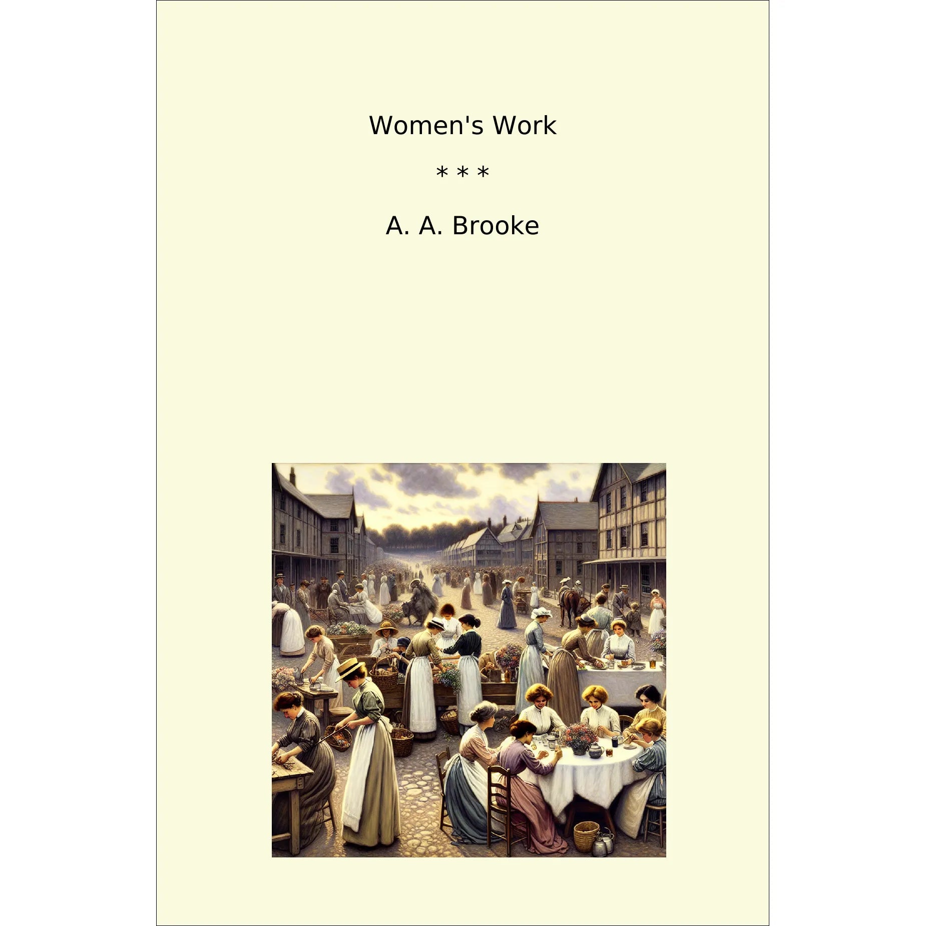 Book cover Women's Work