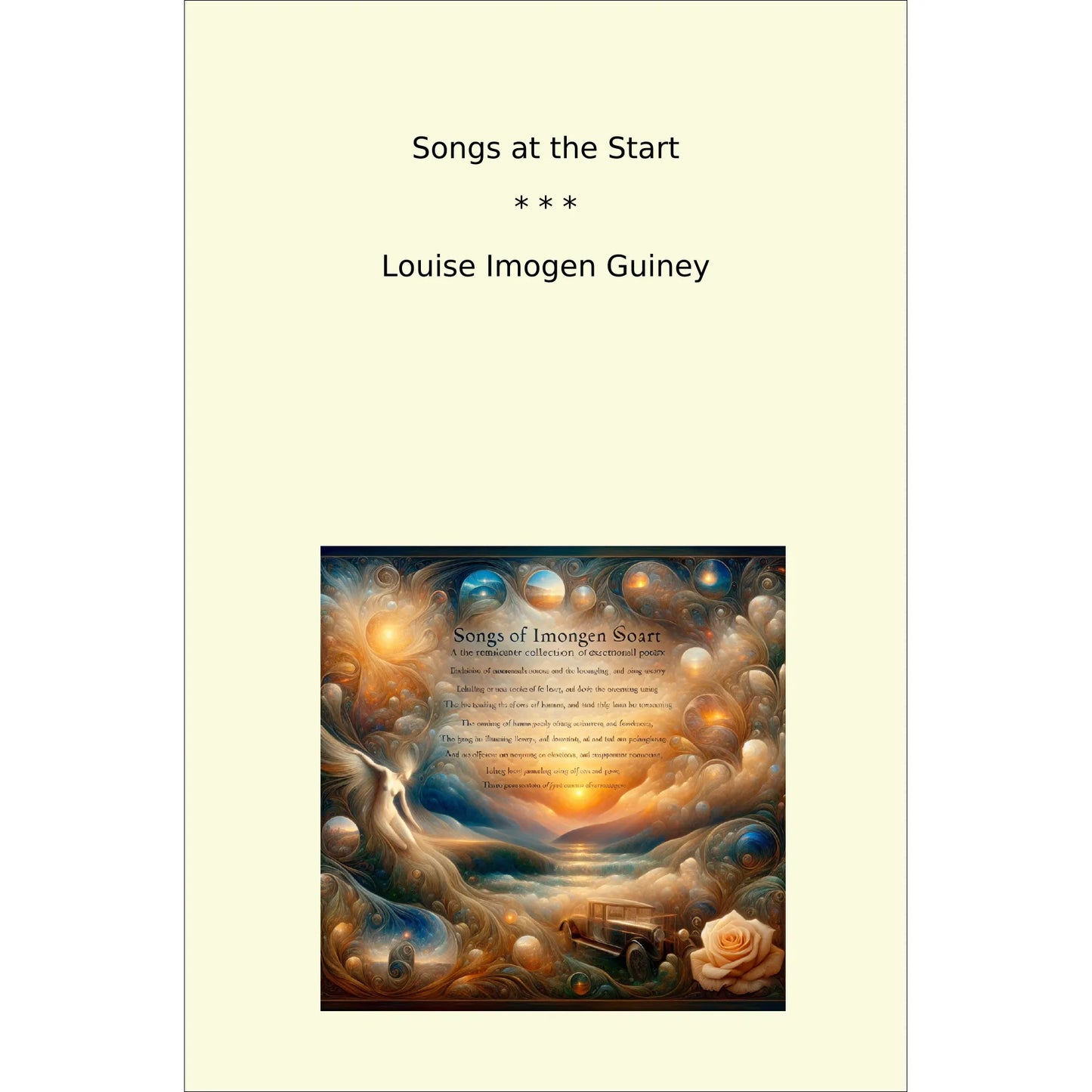 Book cover Songs at the Start