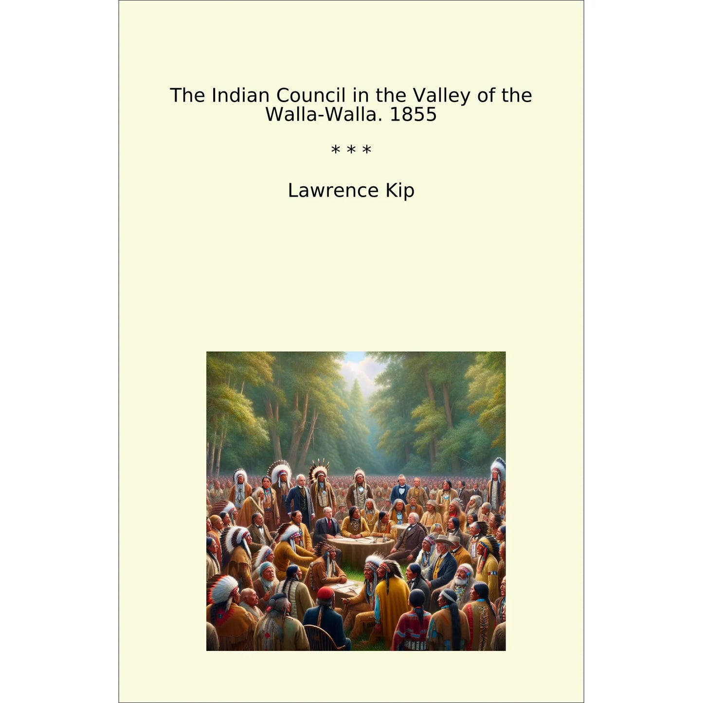 Book cover The Indian Council in the Valley of the Walla-Walla. 1855