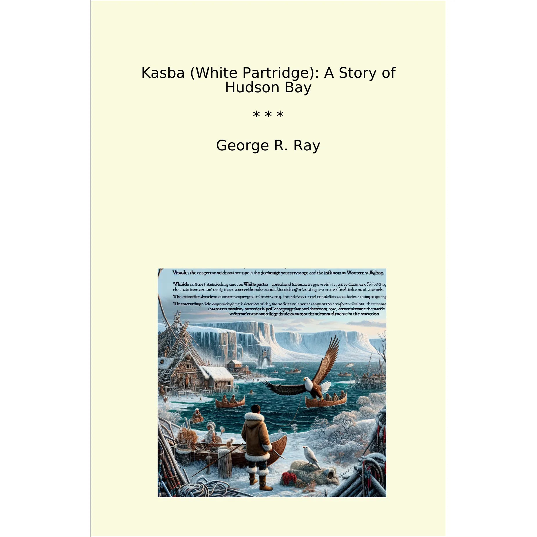 Book cover Kasba (White Partridge): A Story of Hudson Bay