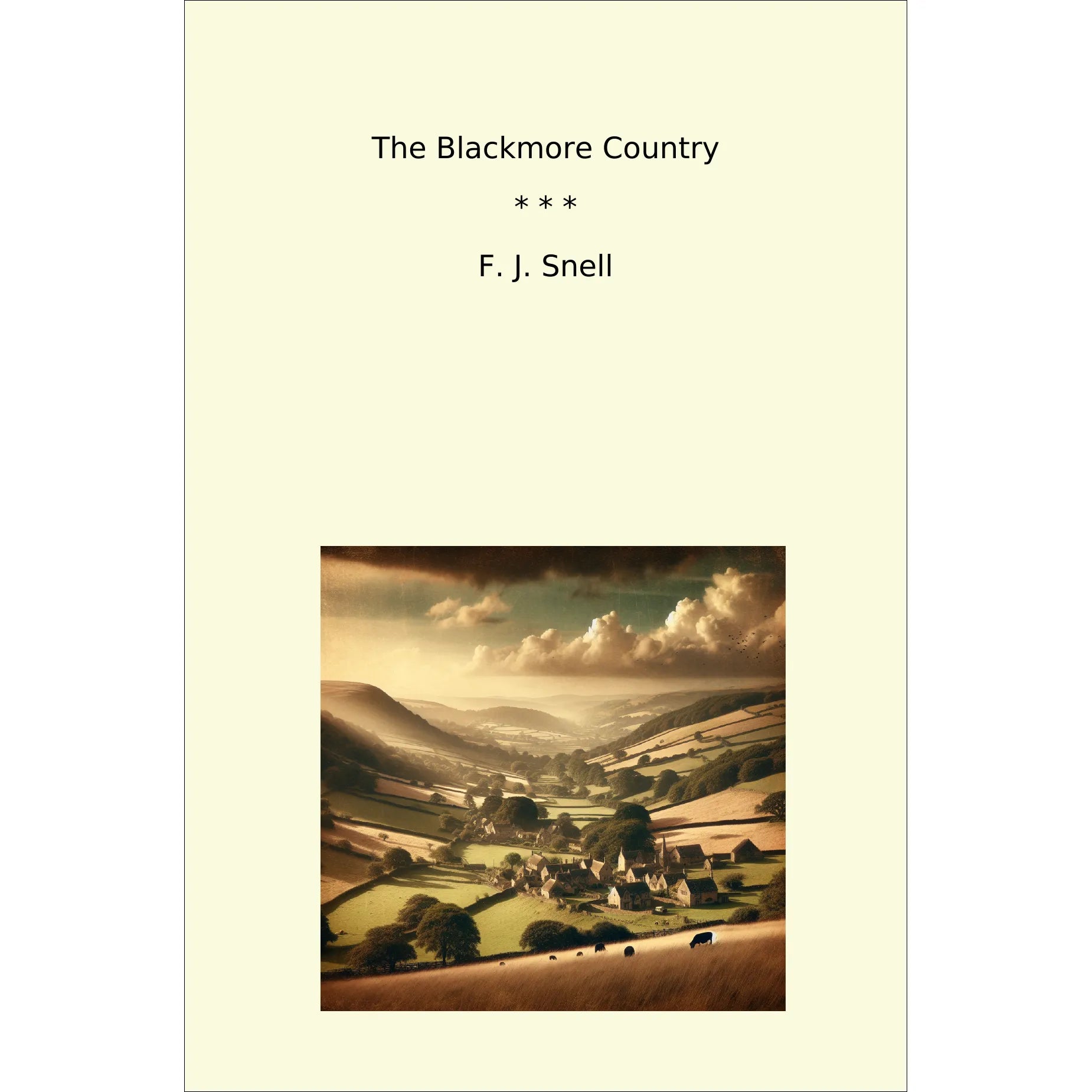 Book cover The Blackmore Country