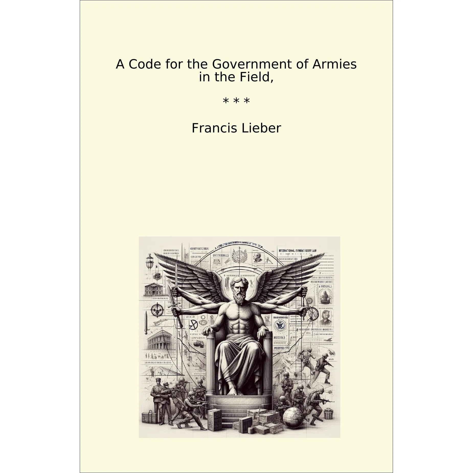 Book cover A Code for the Government of Armies in the Field,
