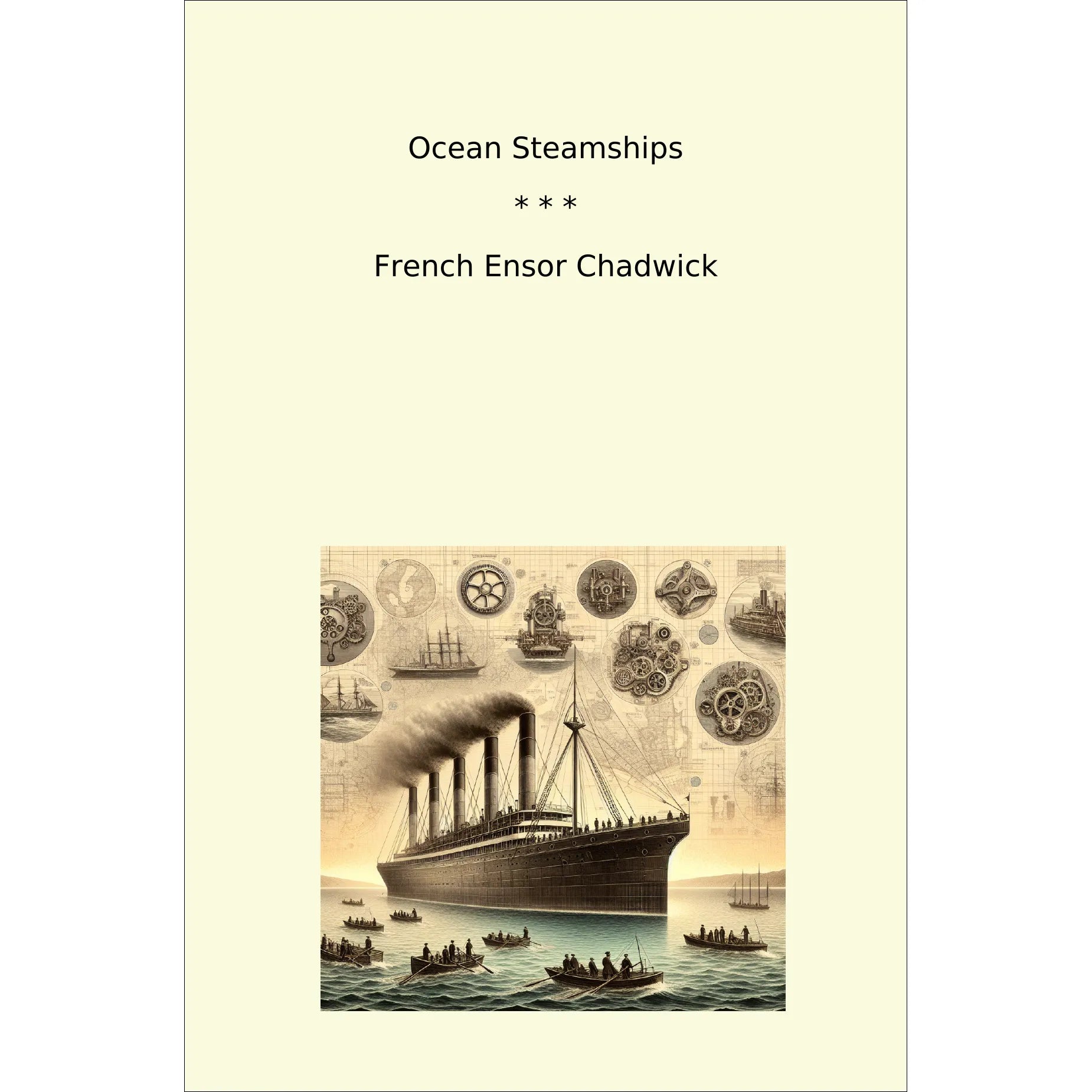 Book cover Ocean Steamships