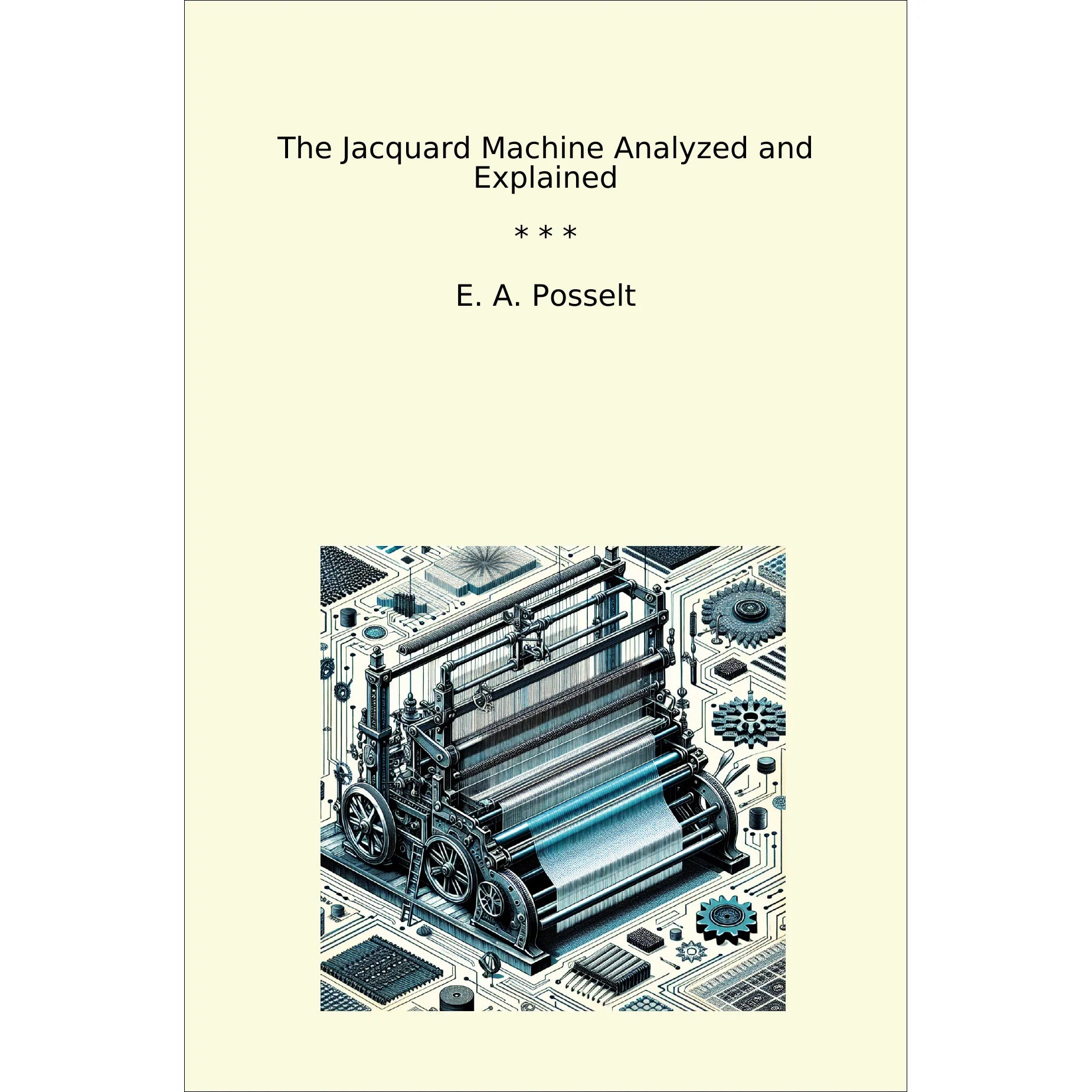 Book cover The Jacquard Machine Analyzed and Explained