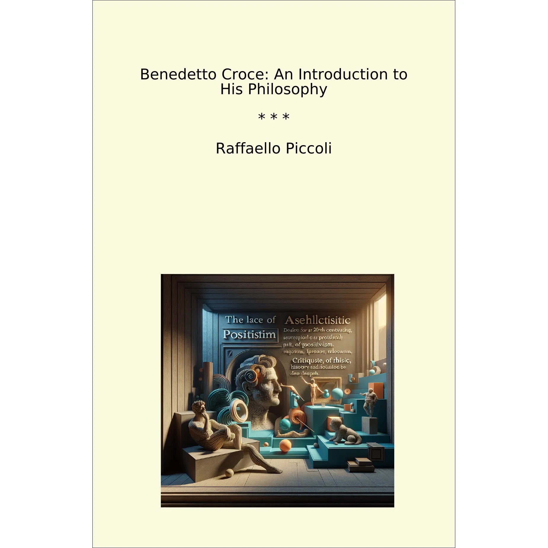 Book cover Benedetto Croce: An Introduction to His Philosophy