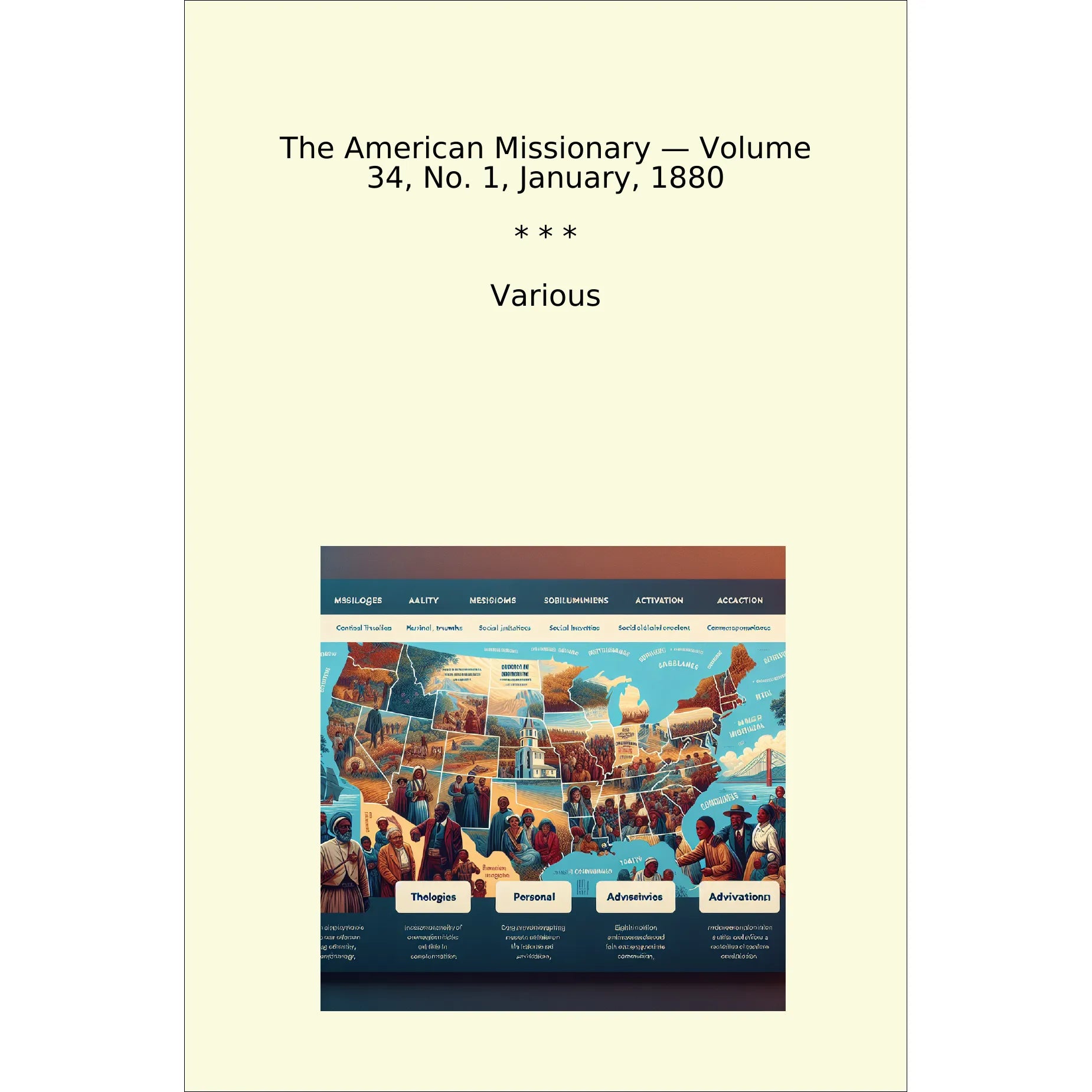 Book cover The American Missionary — Volume 34, No. 1, January, 1880