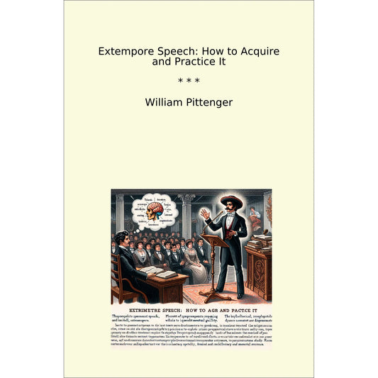 Book cover Extempore Speech: How to Acquire and Practice It