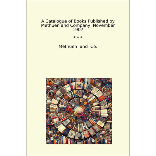 Book cover A Catalogue of Books Published by Methuen and Company, November 1907