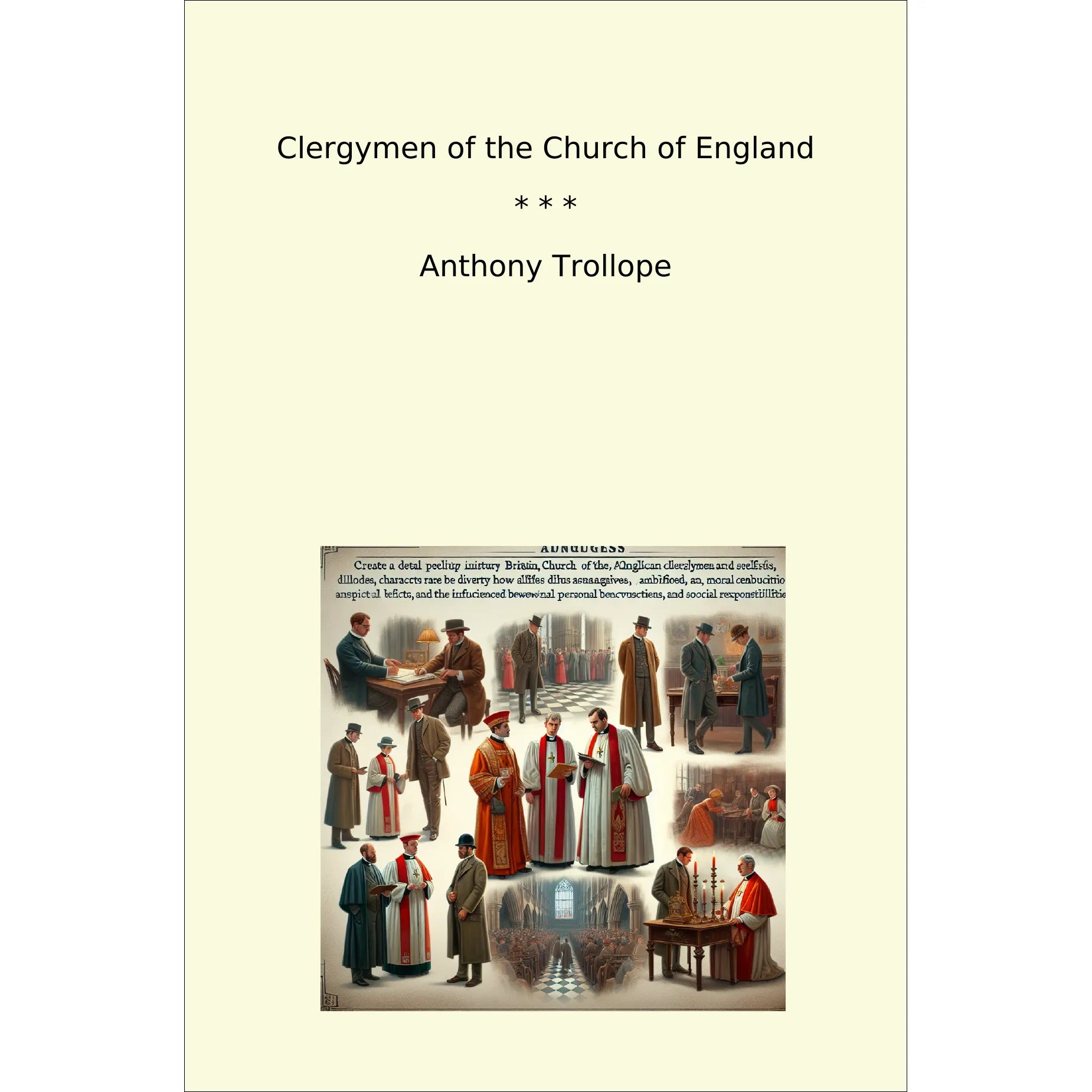 Book cover Clergymen of the Church of England