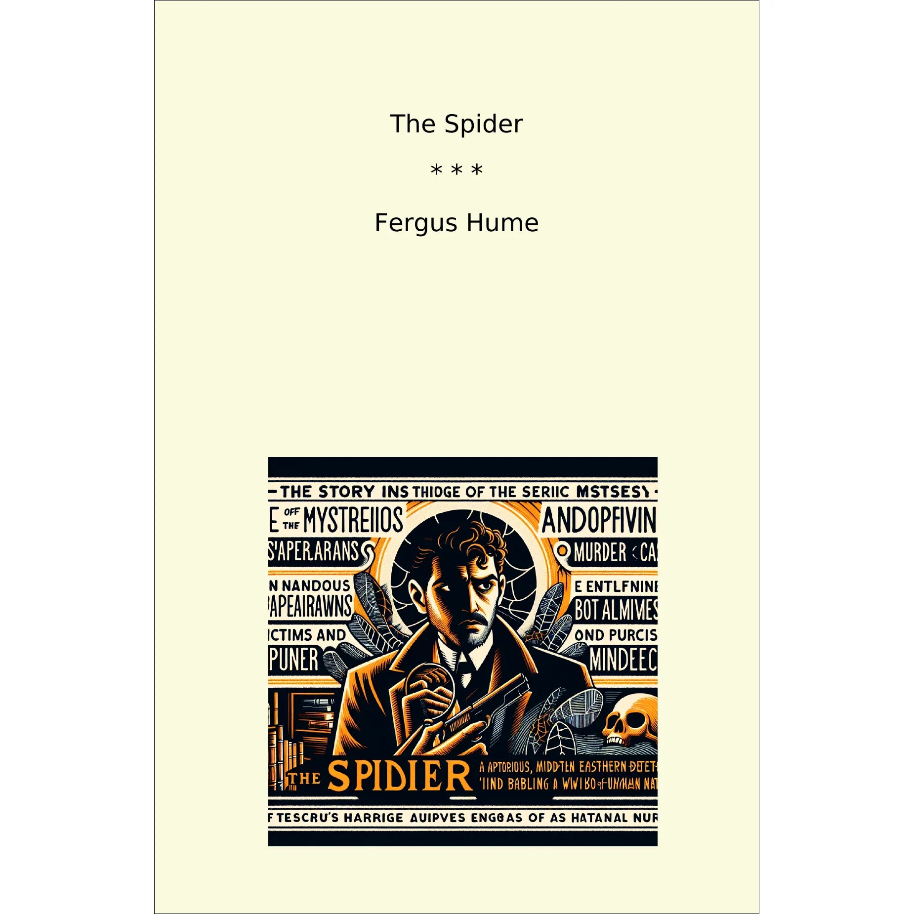 Book cover The Spider