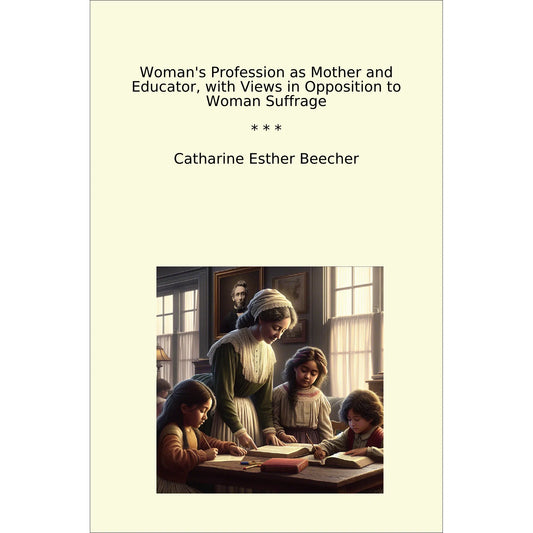 Book cover Woman's Profession as Mother and Educator, with Views in Opposition to Woman Suffrage
