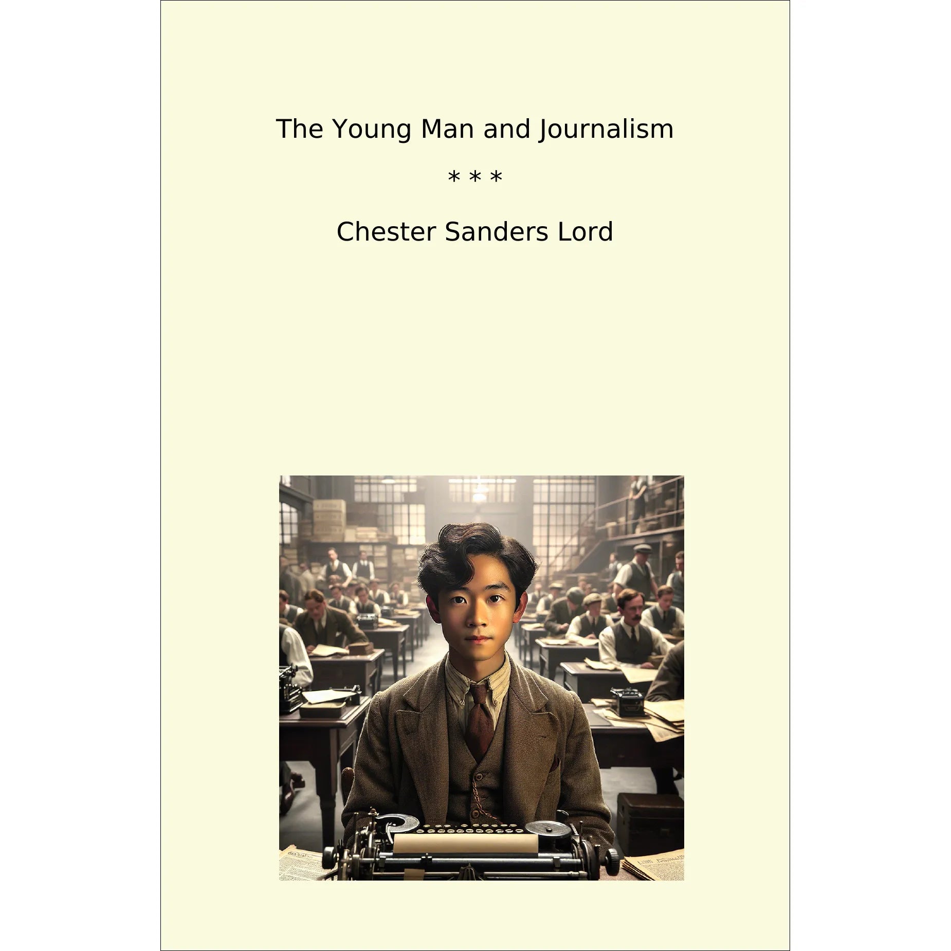 Book cover The Young Man and Journalism