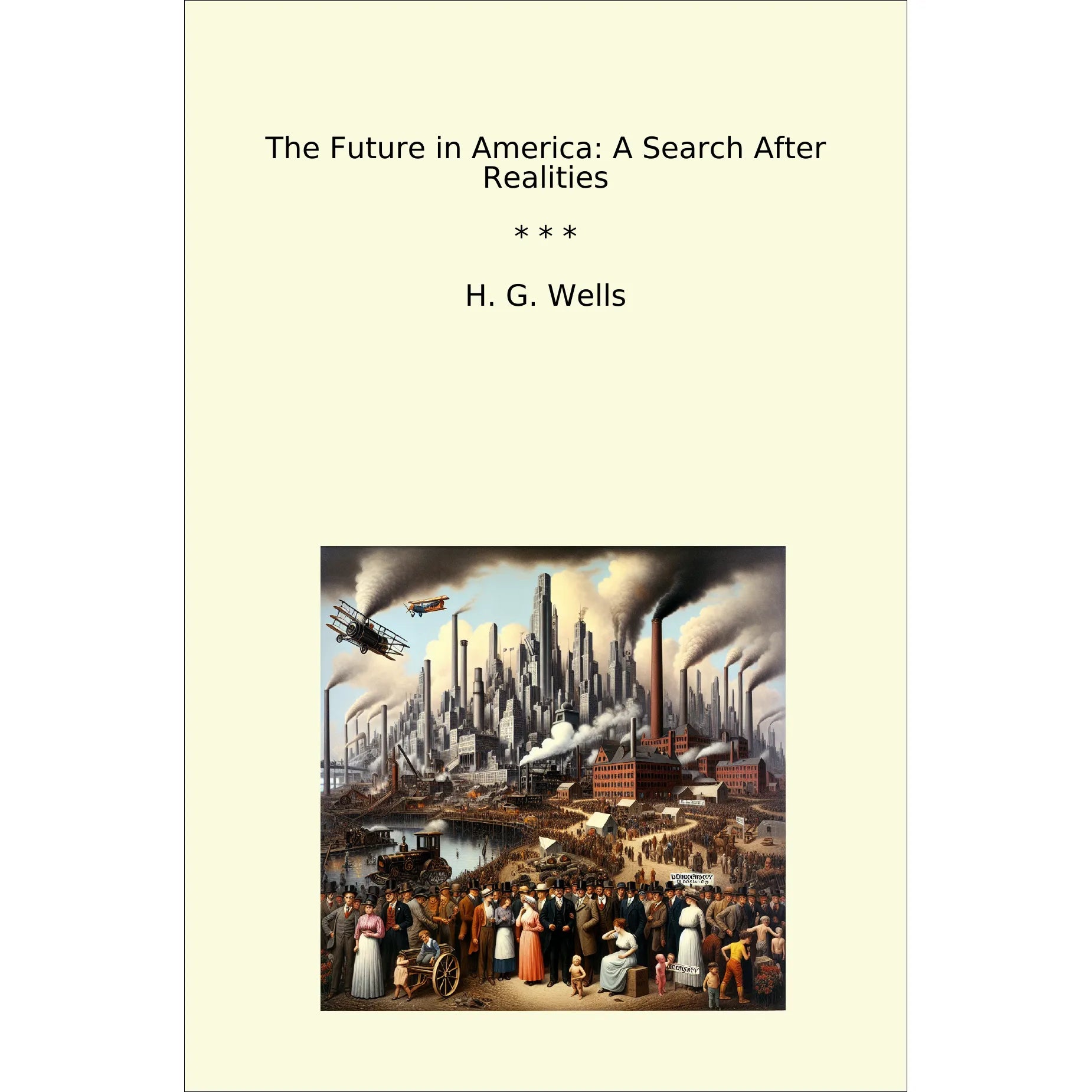 Book cover The Future in America: A Search After Realities
