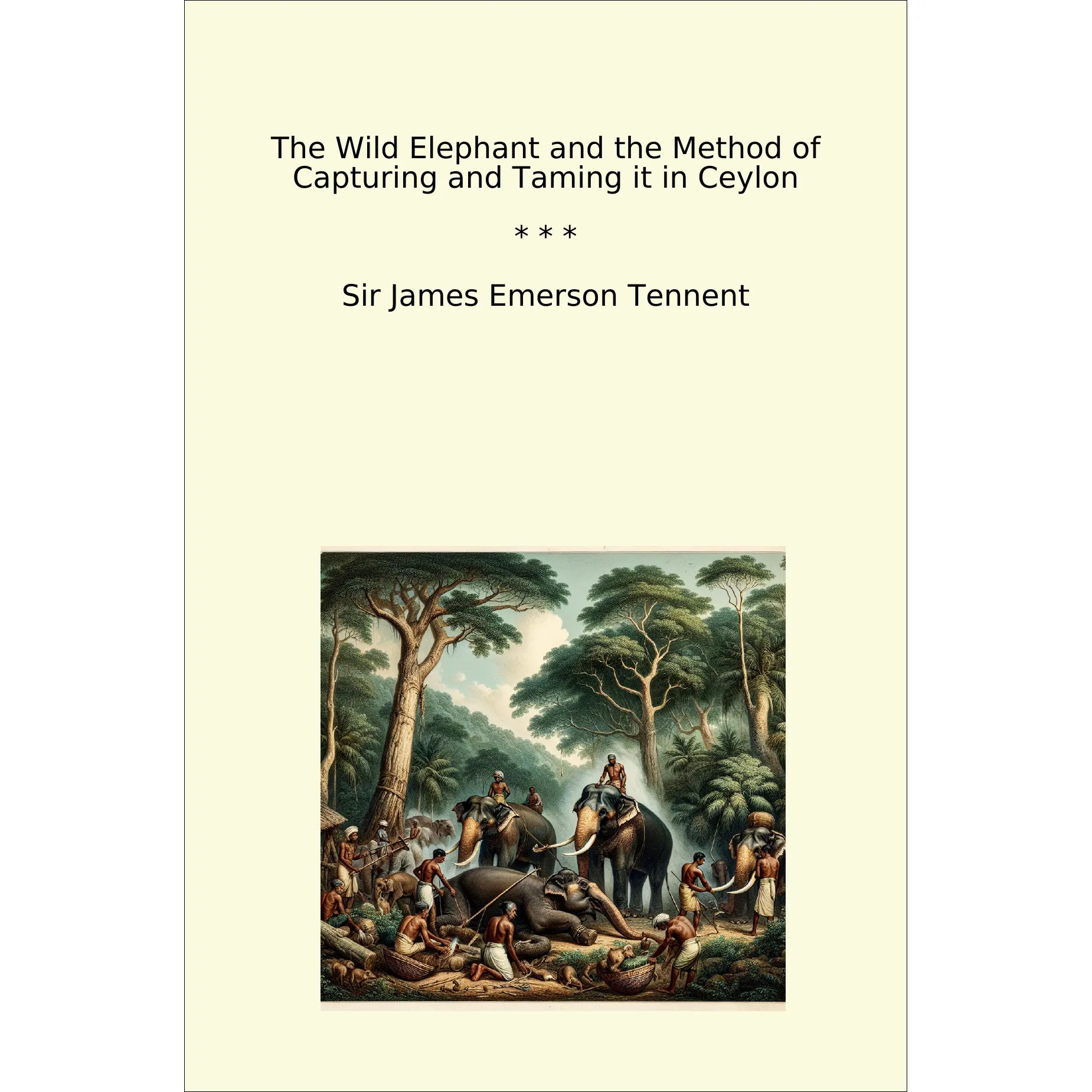 Book cover The Wild Elephant and the Method of Capturing and Taming it in Ceylon