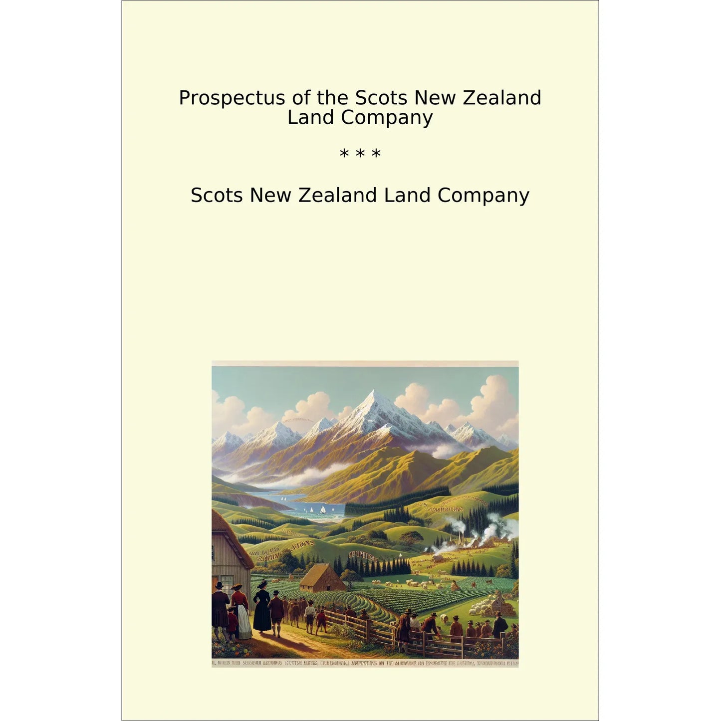 Book cover Prospectus of the Scots New Zealand Land Company