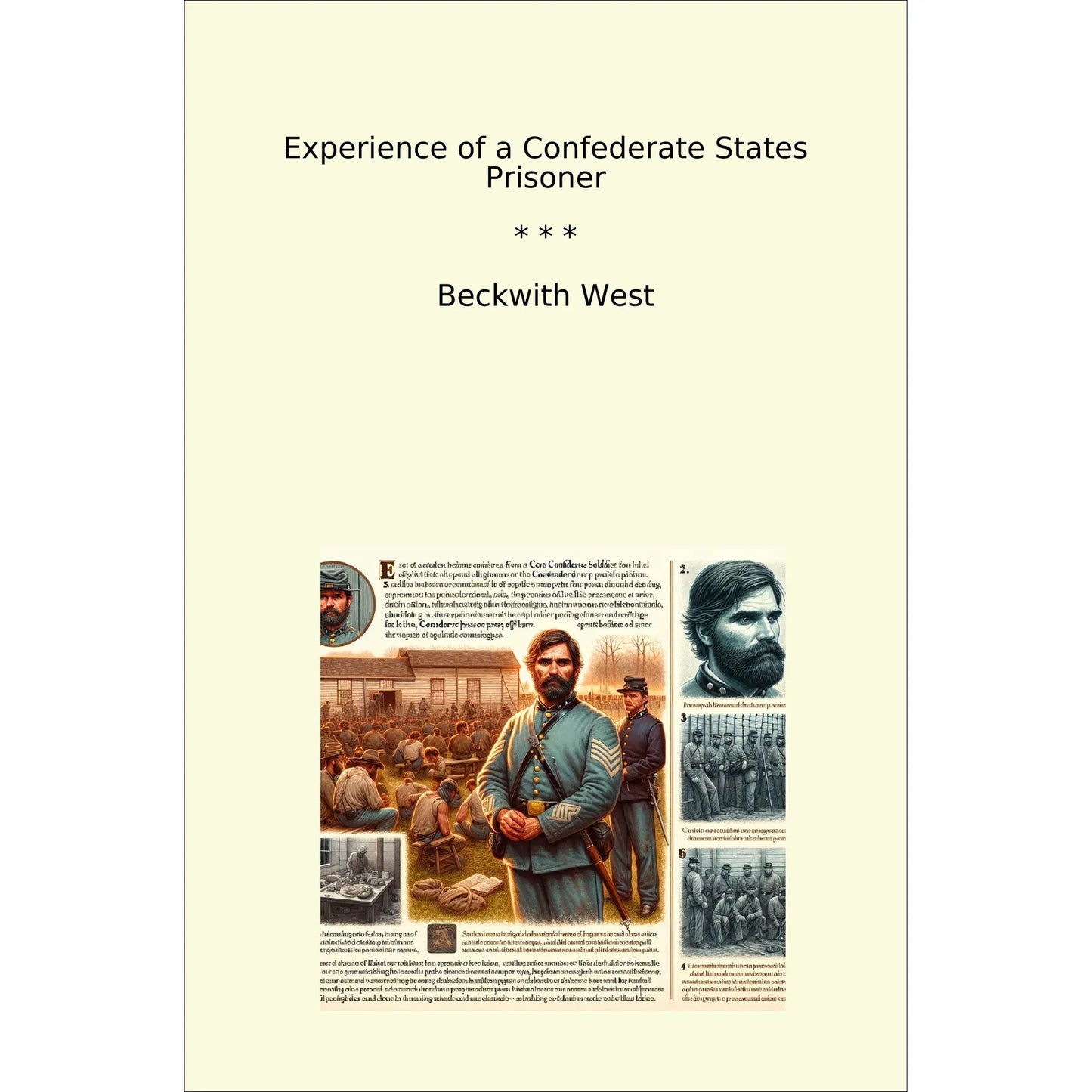 Book cover Experience of a Confederate States Prisoner