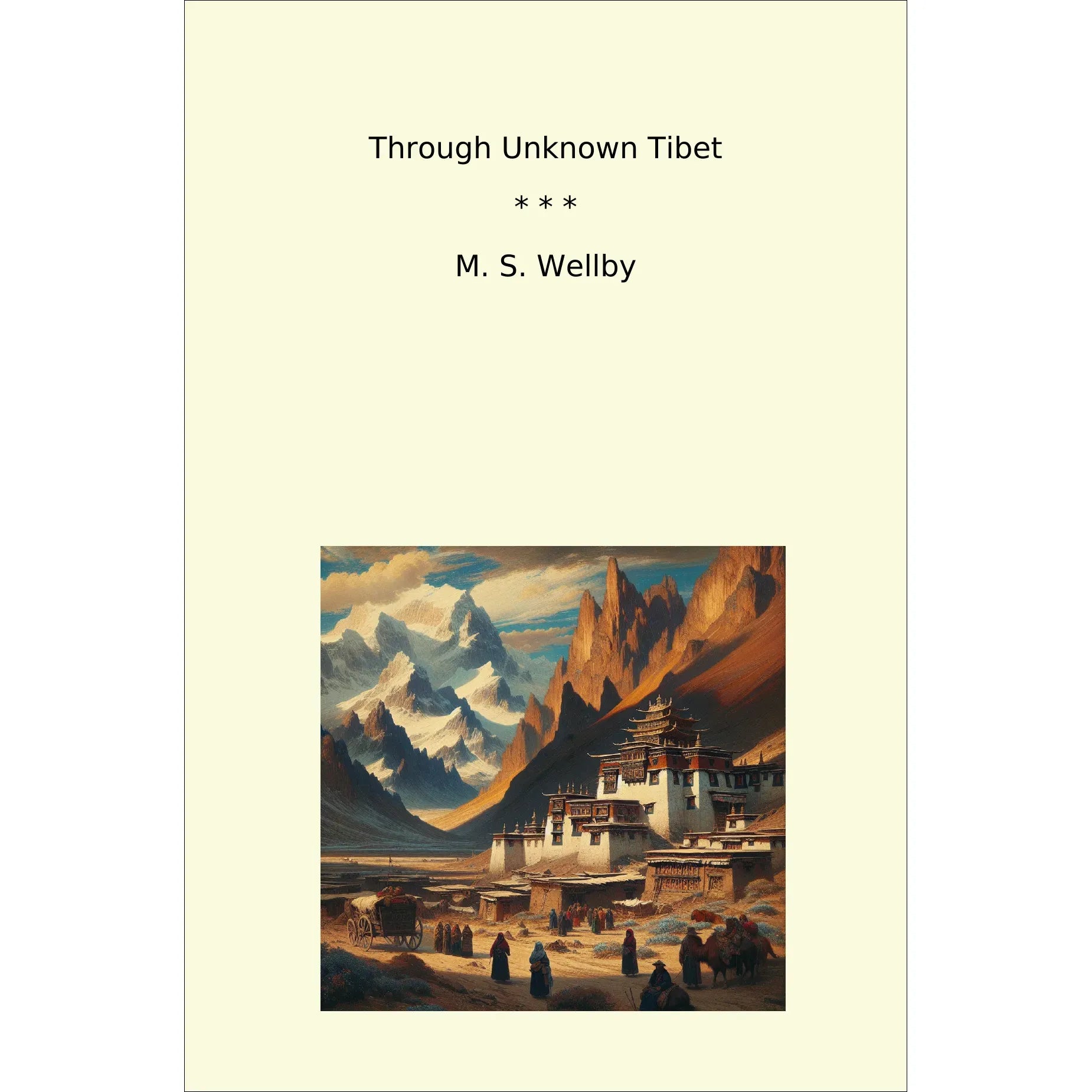 Book cover Through Unknown Tibet