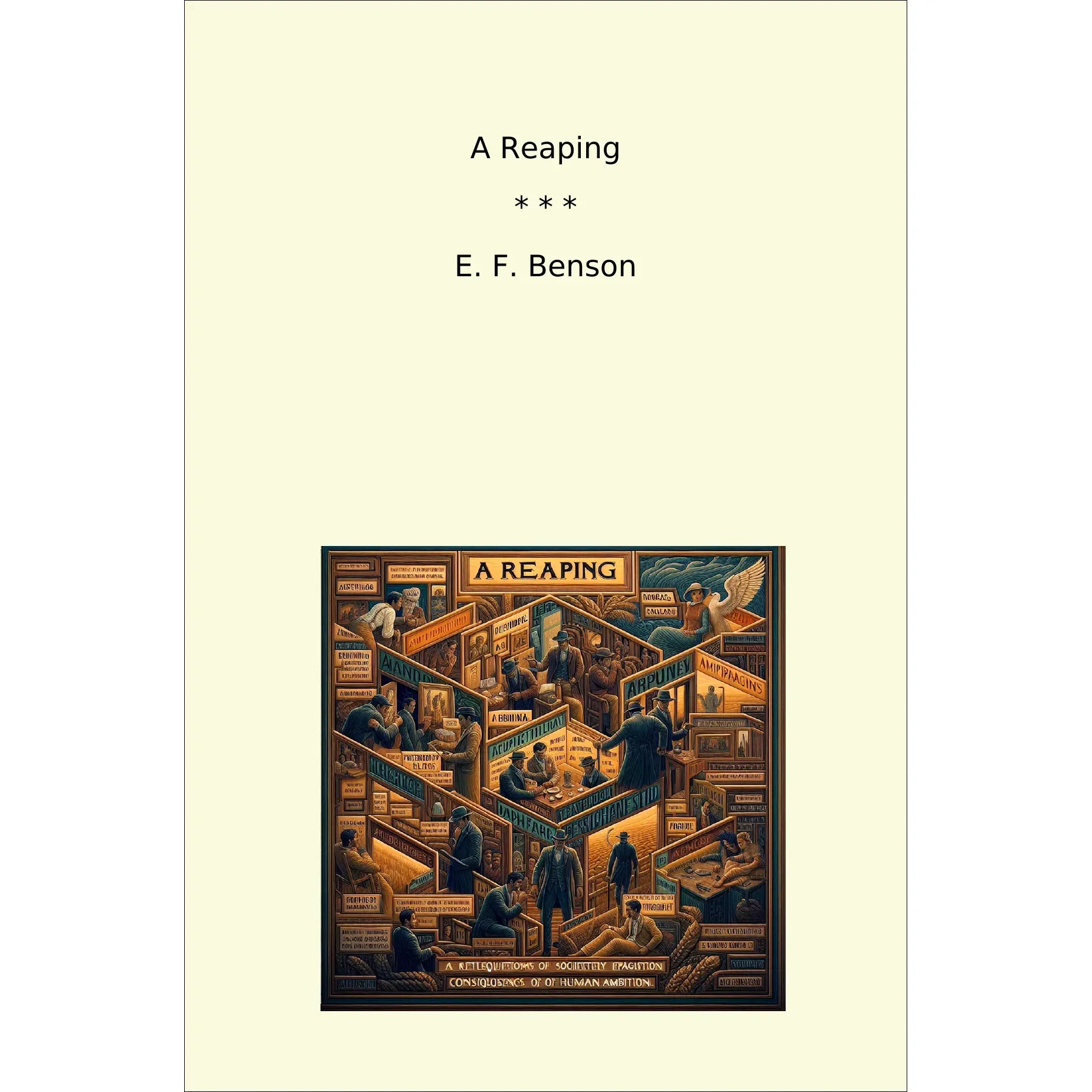 Book cover A Reaping