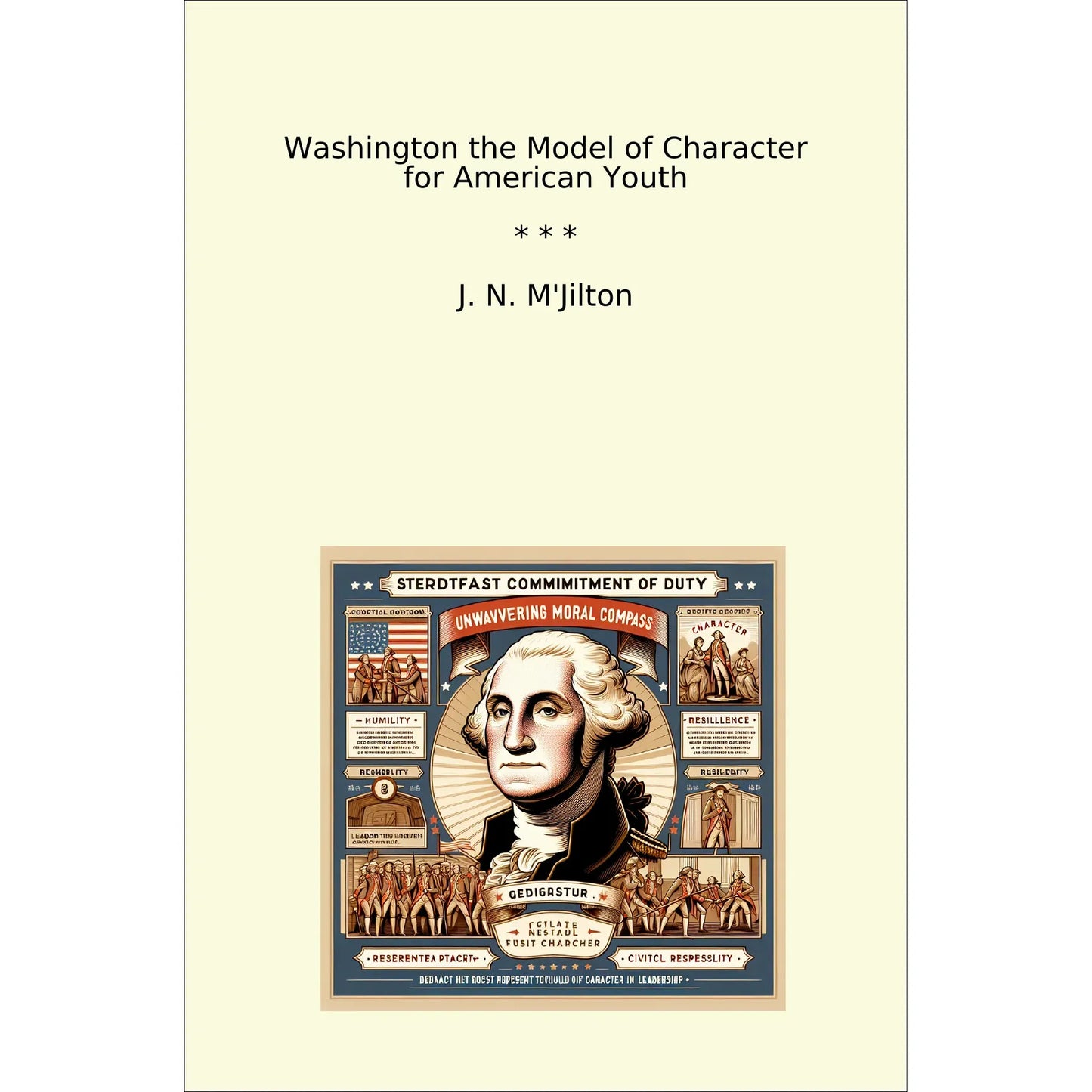 Book cover Washington the Model of Character for American Youth