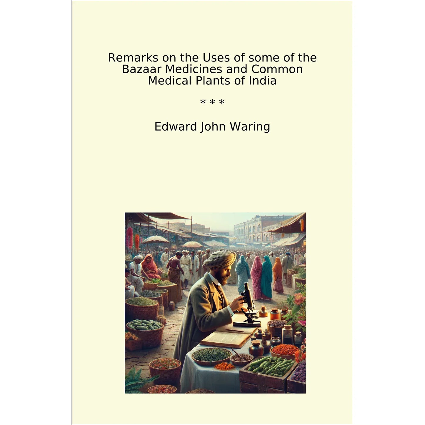 Book cover Remarks on the Uses of some of the Bazaar Medicines and Common Medical Plants of India