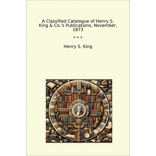 Book cover A Classified Catalogue of Henry S. King & Co.'s Publications, November, 1873
