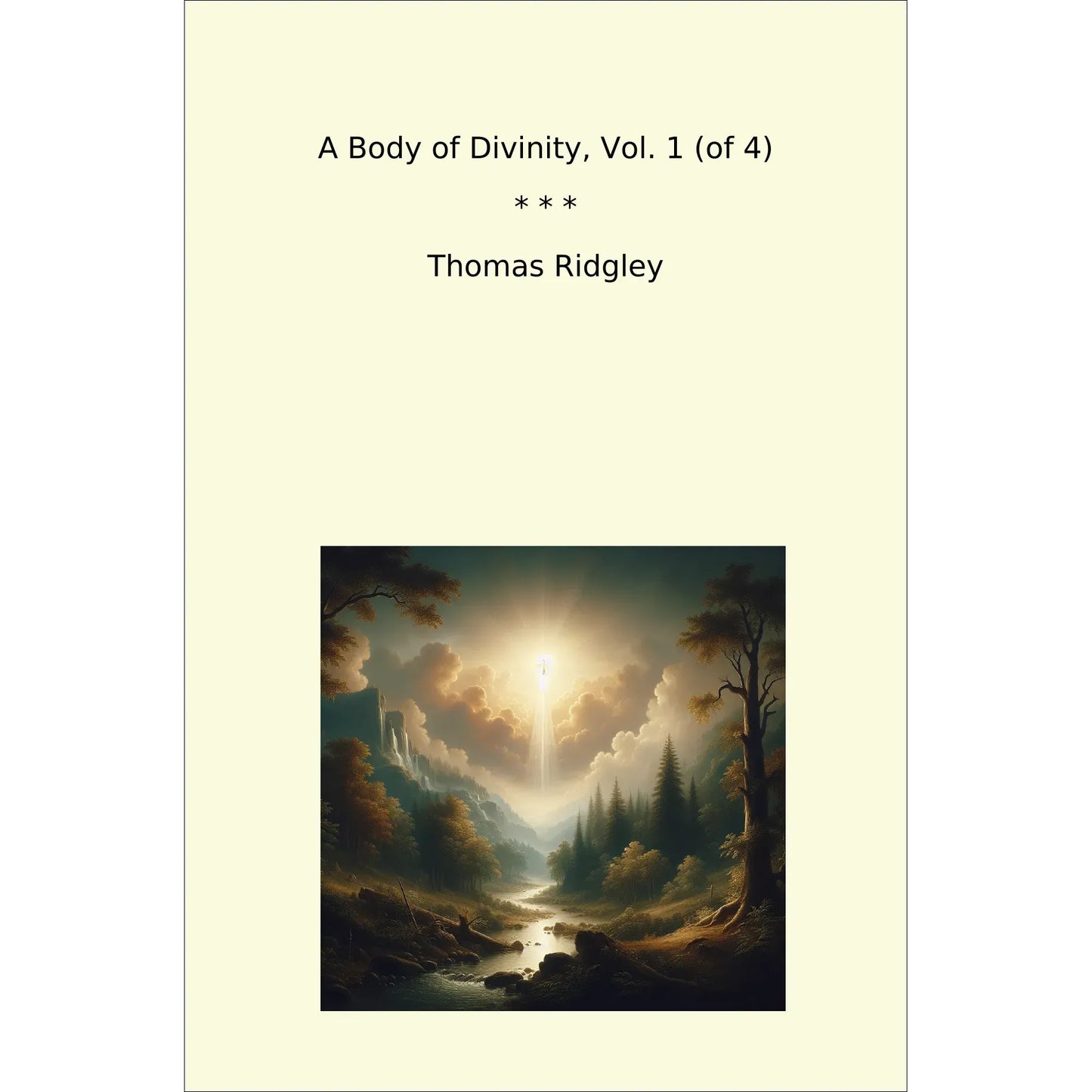 Book cover A Body of Divinity, Vol. 1 (of 4)