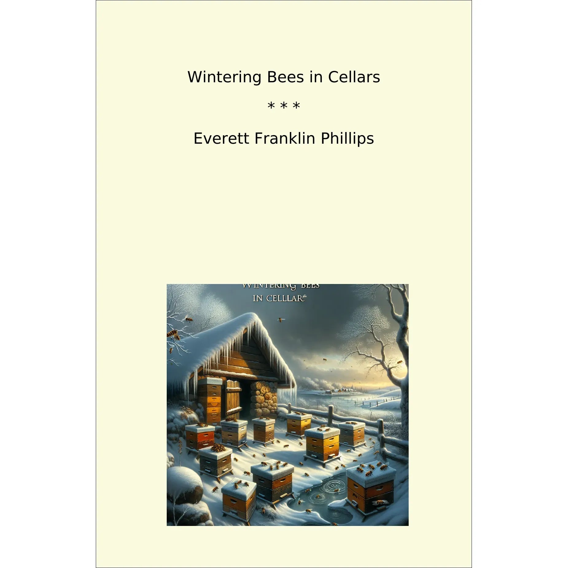 Book cover Wintering Bees in Cellars