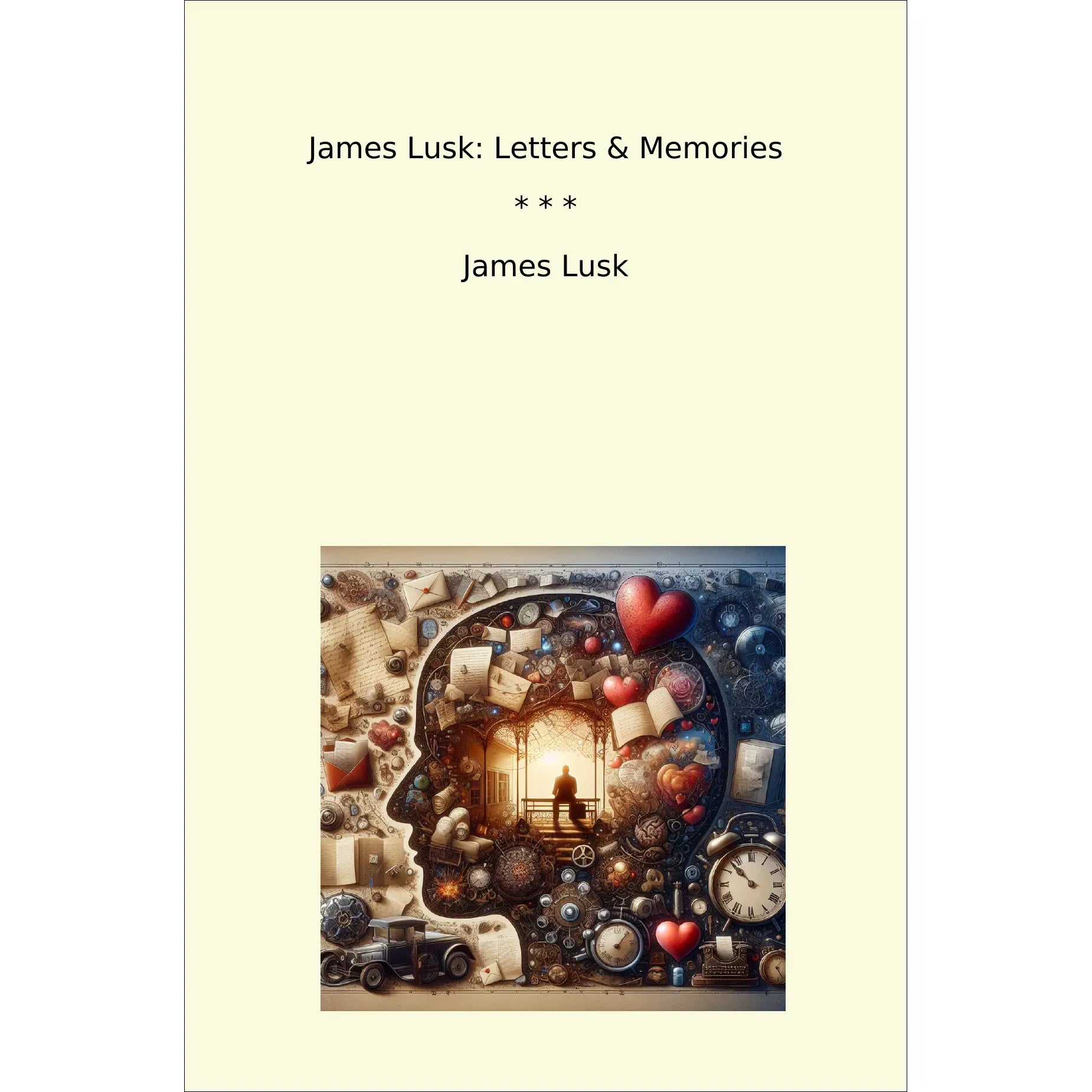 Book cover James Lusk: Letters & Memories