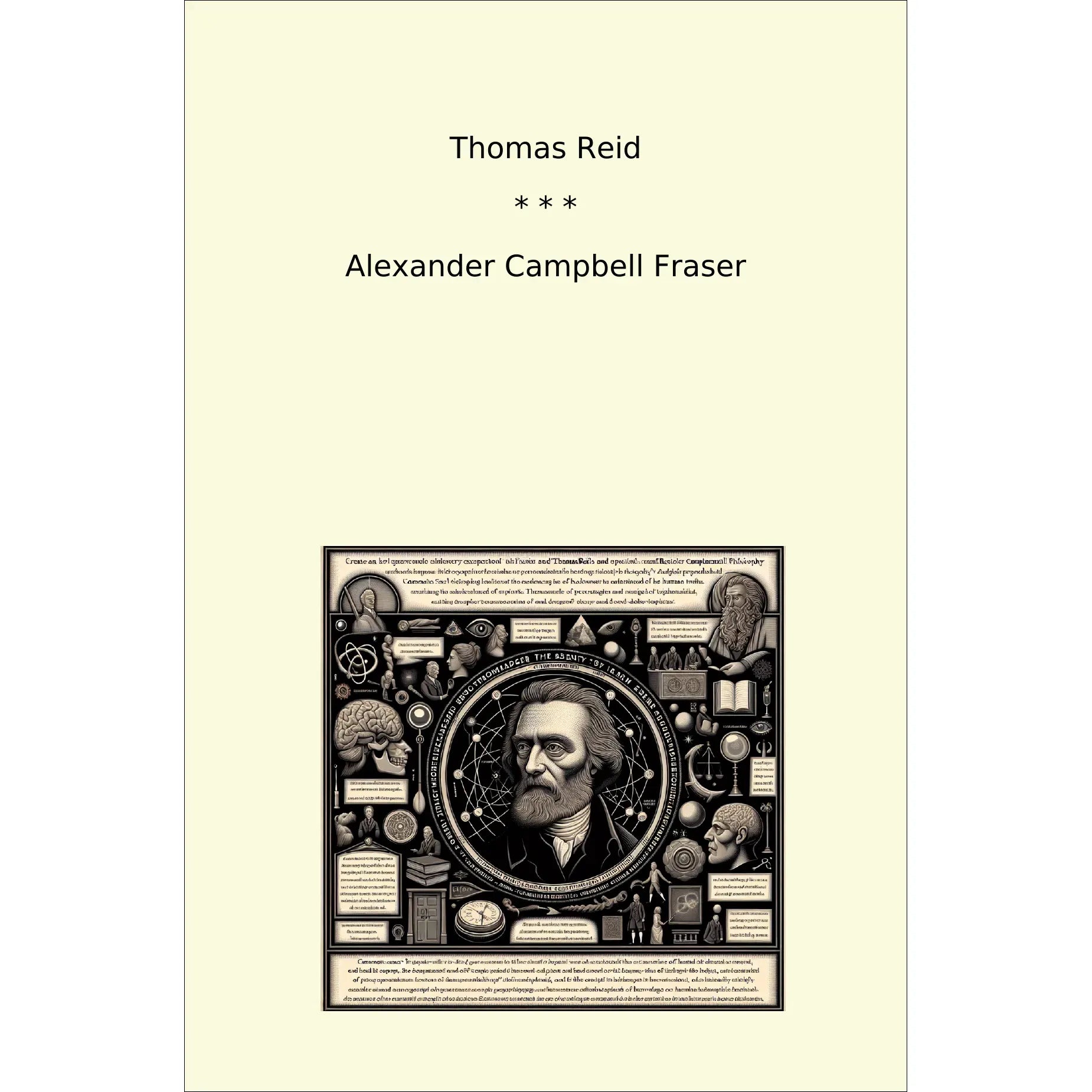 Book cover Thomas Reid