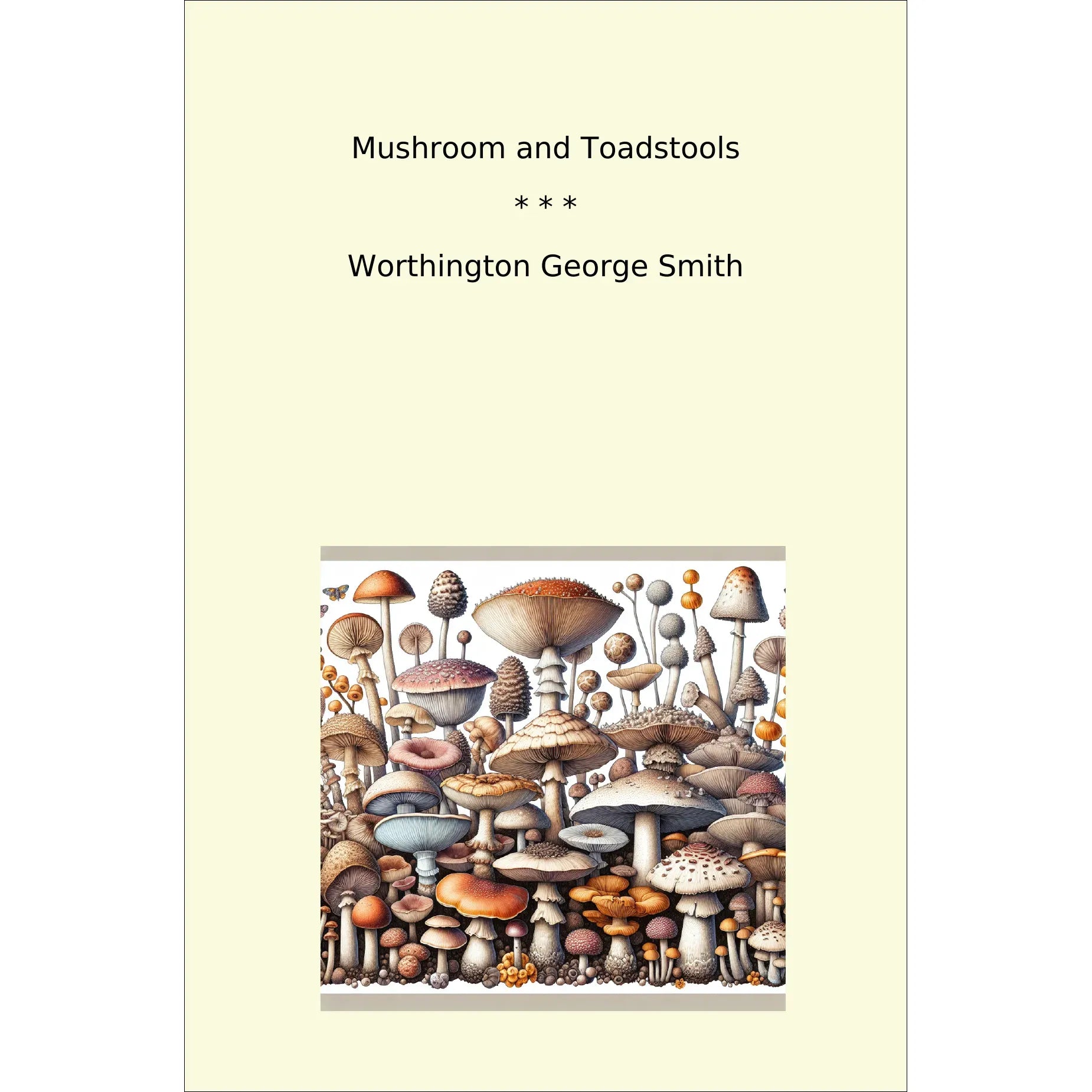 Book cover Mushroom and Toadstools