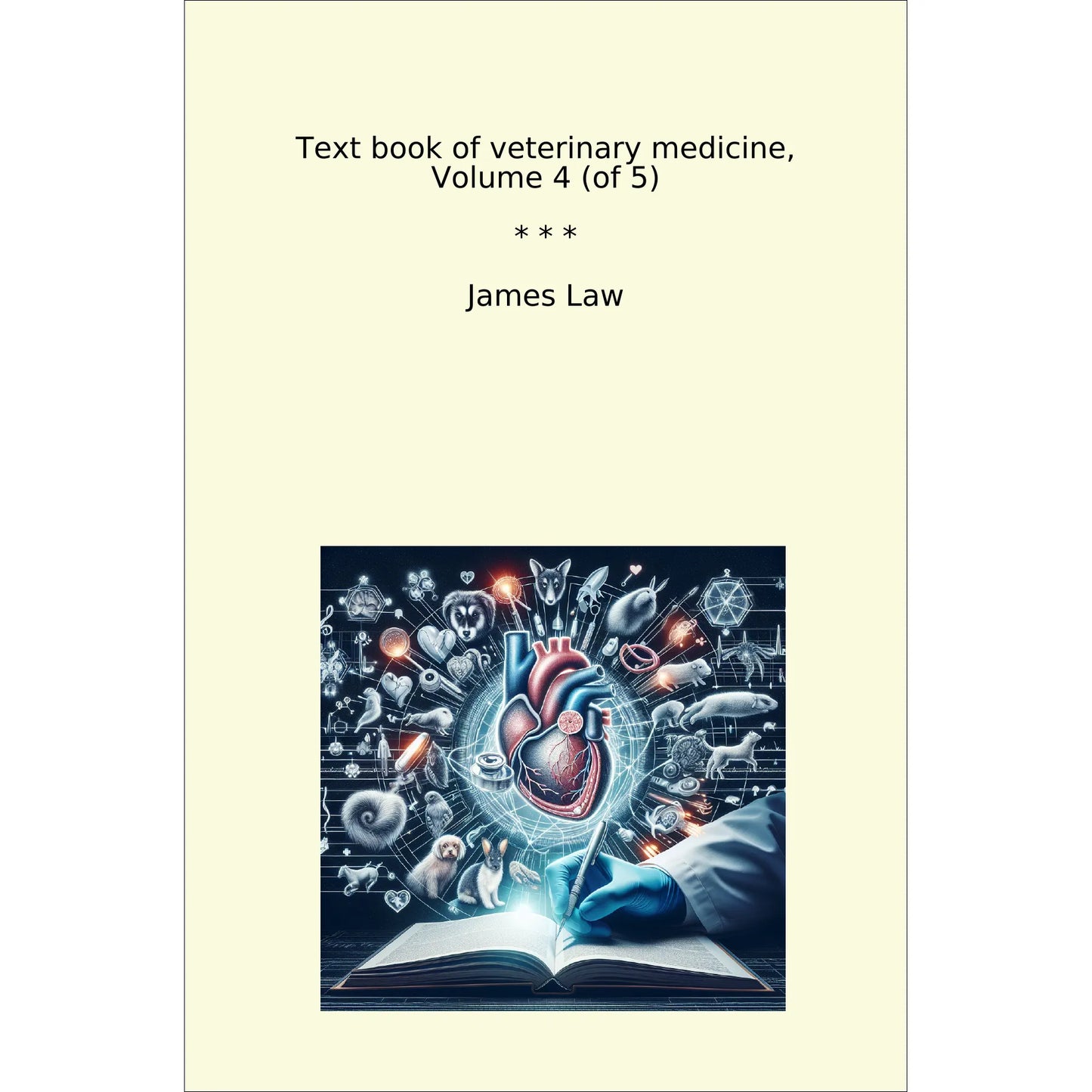 Book cover Text book of veterinary medicine, Volume 4 (of 5)